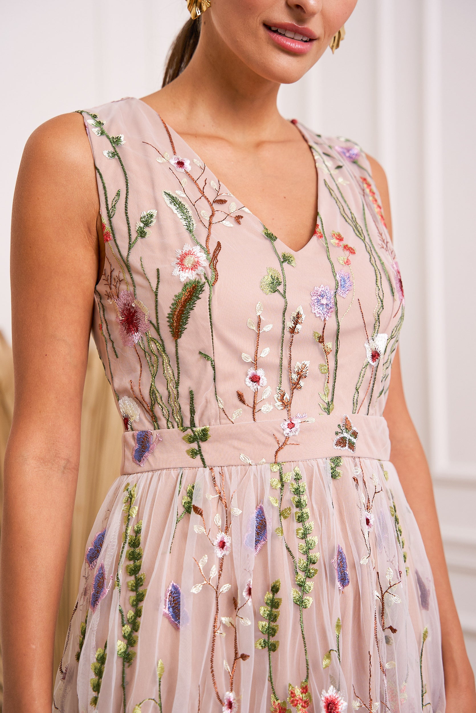 Ellie long lace dress
