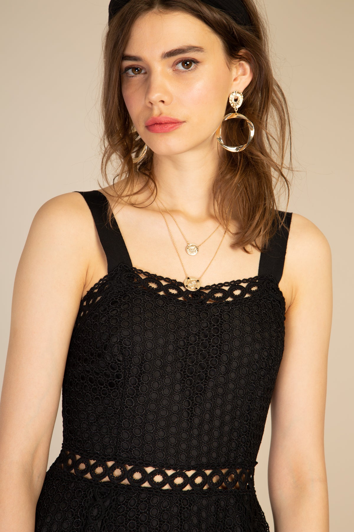 Robe patineuse en dentelle