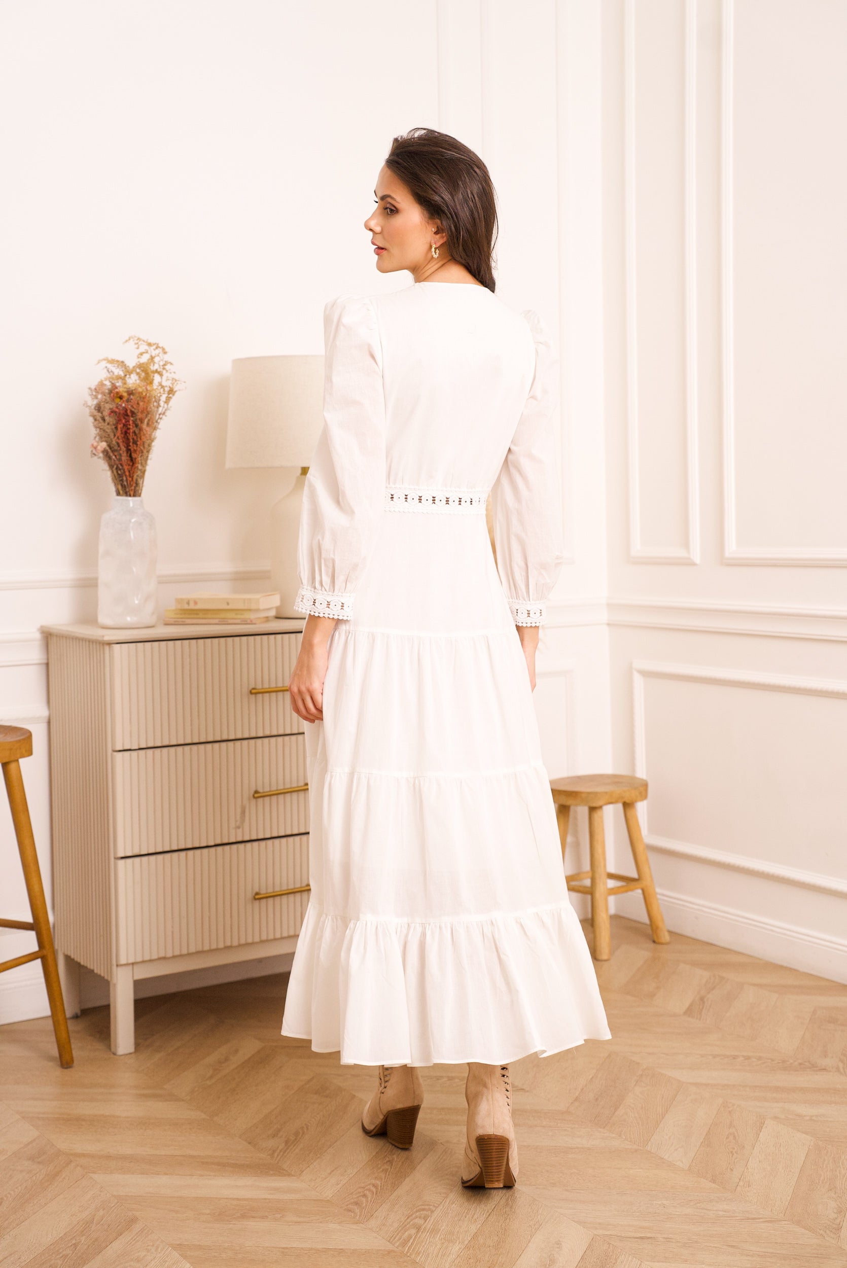 Robe longue Avril en coton