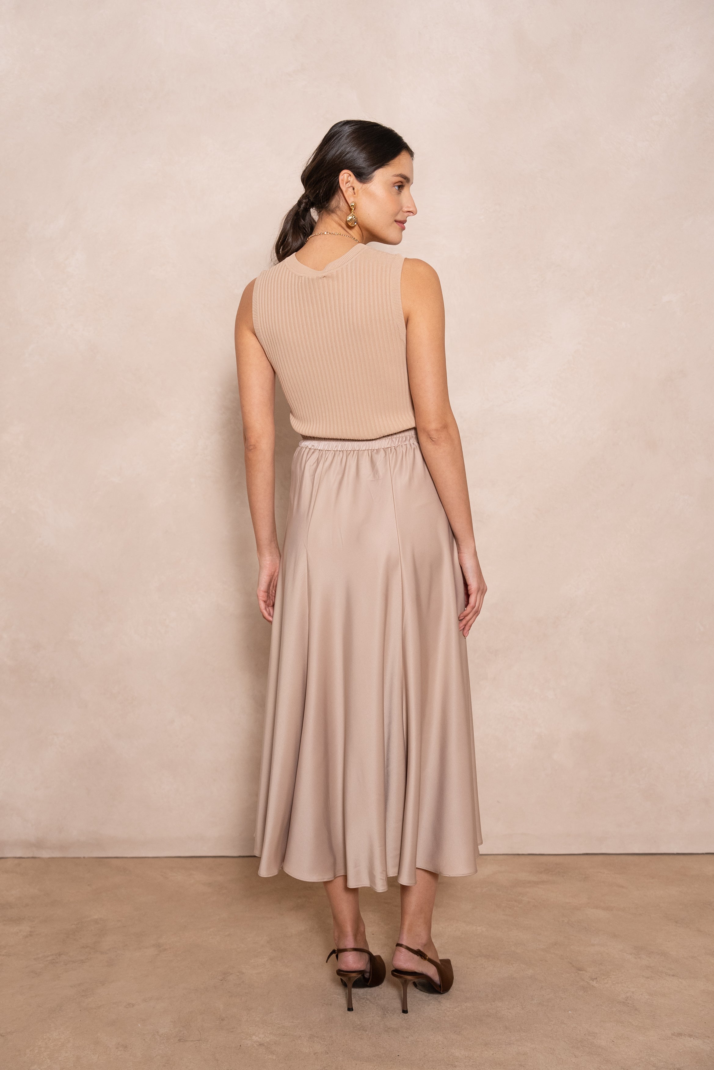 Jupe sirène Valentine en satin
