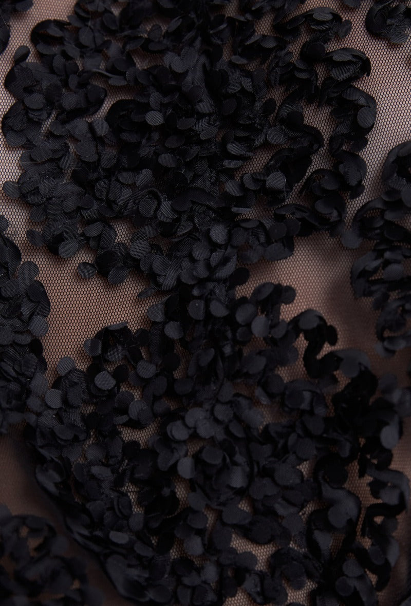 Blouse dentelle à rosaces