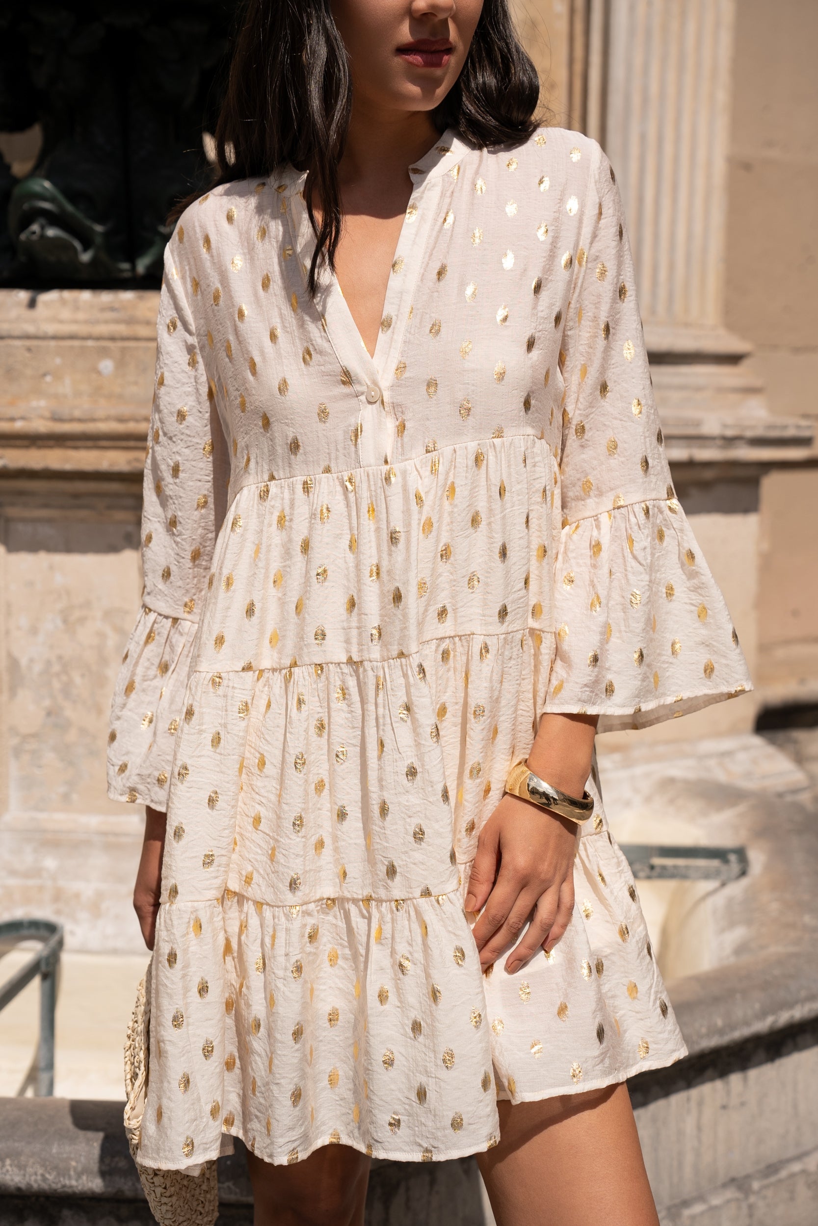 Robe courte Saint-Tropez imprimée fleurie