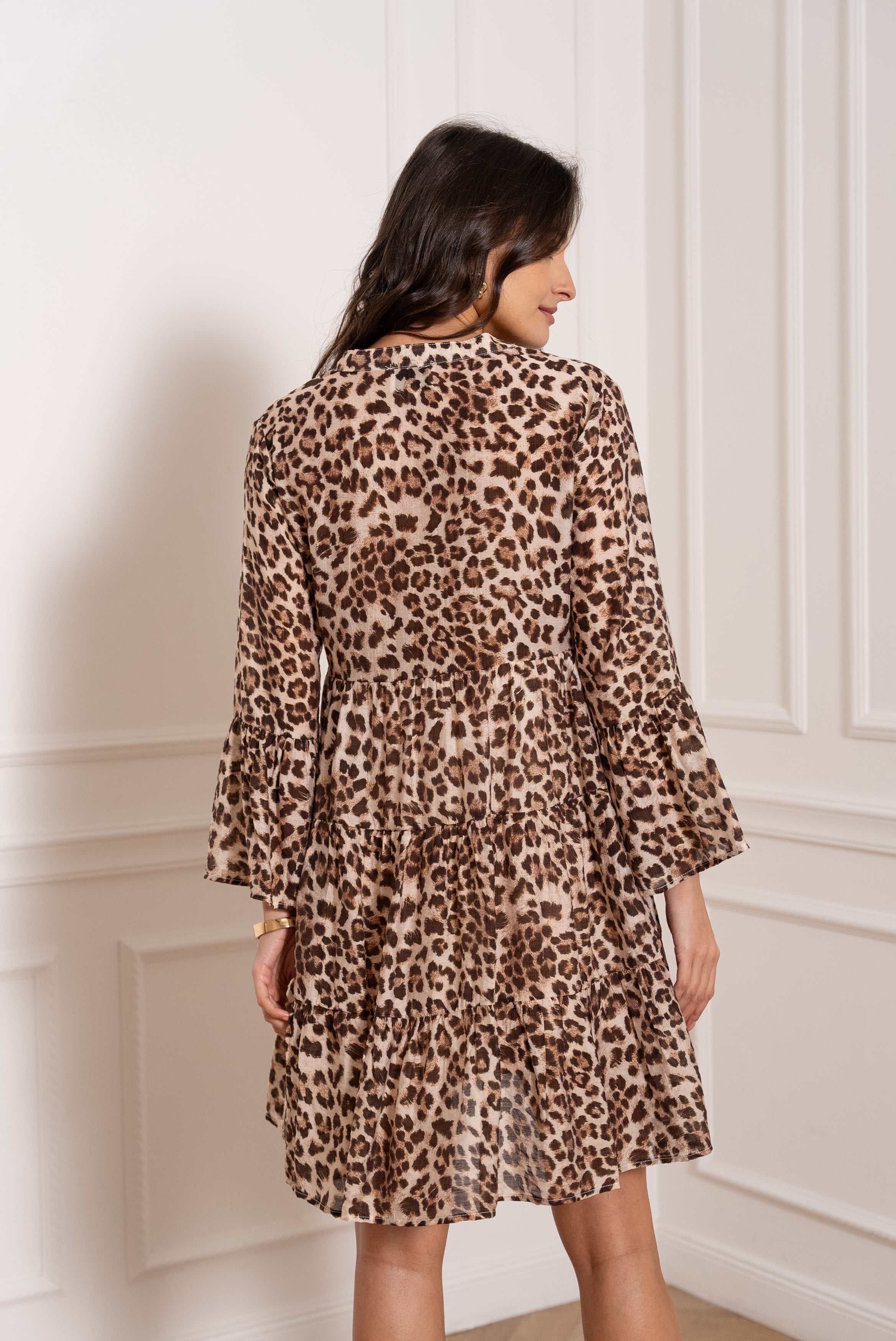 Robe courte Saint-Tropez imprimée fleurie