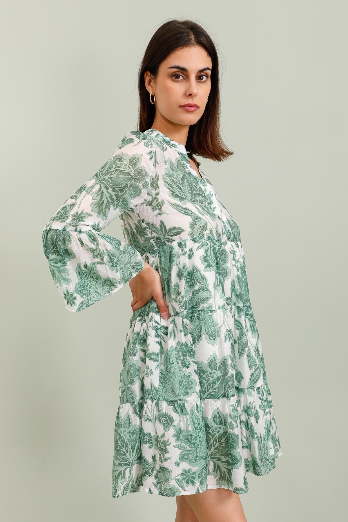 Robe courte Saint-Tropez imprimée fleurie