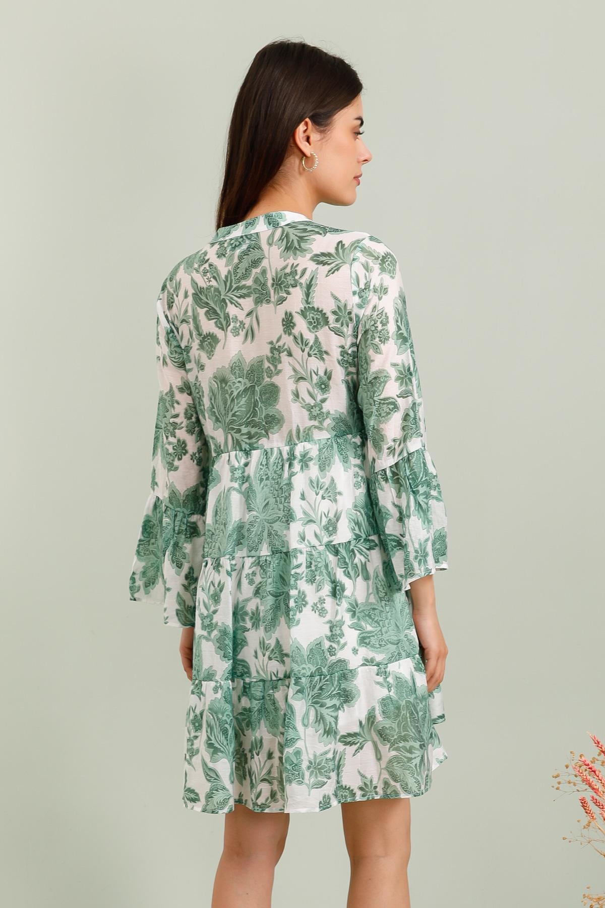 Robe courte Saint-Tropez imprimée fleurie