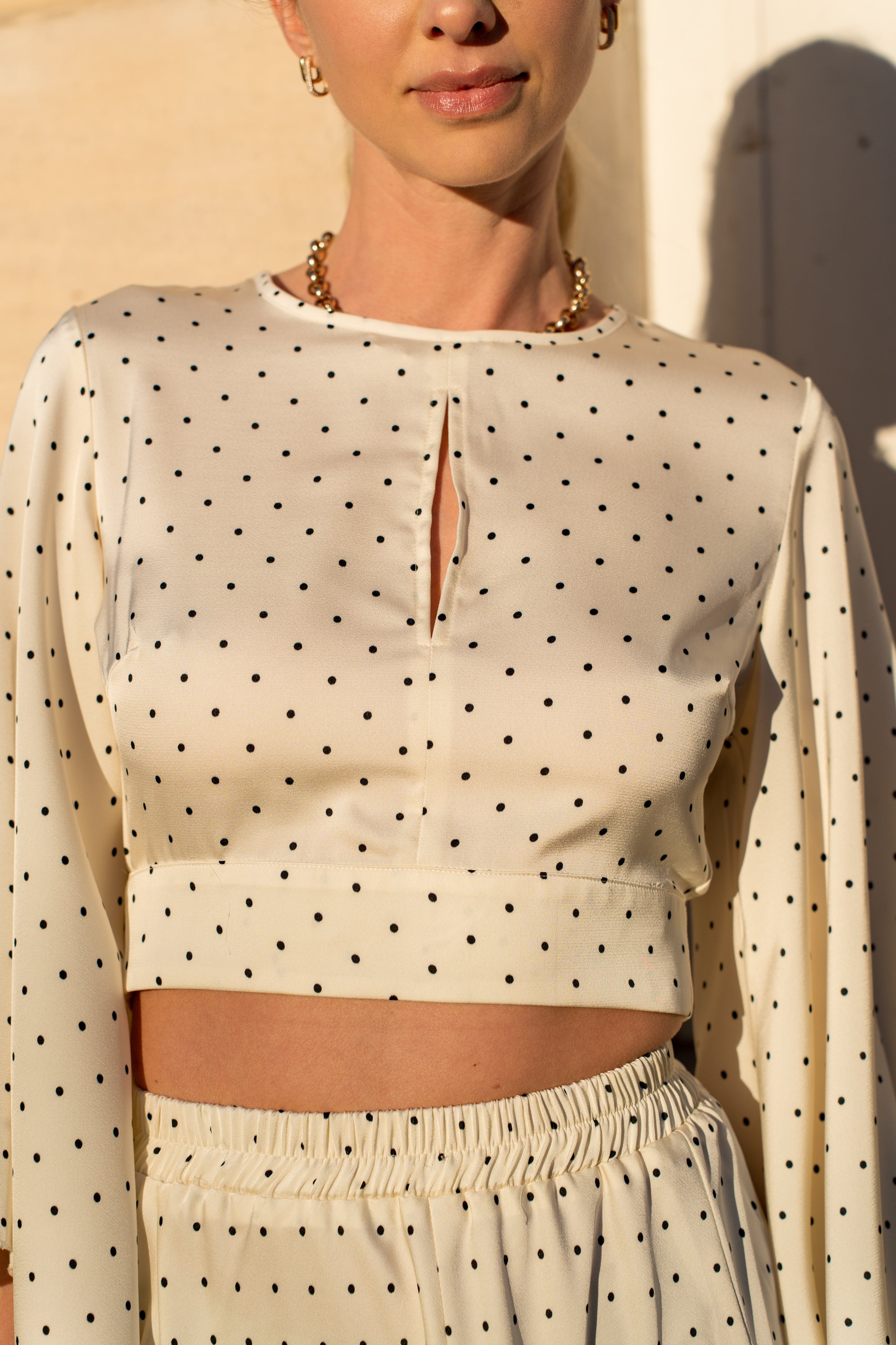 Eloise leopard print crop top