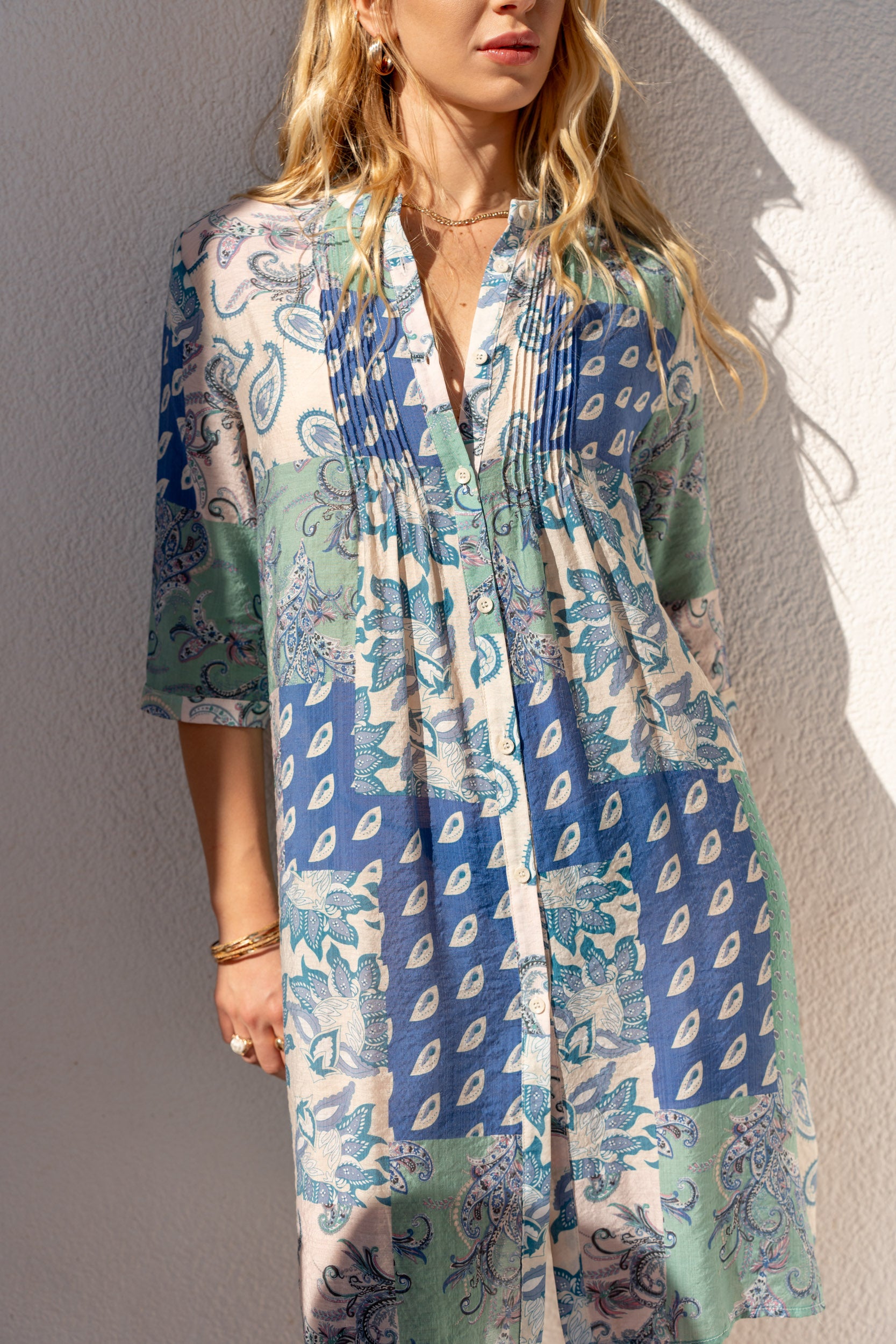 Robe chemisier Palma viscose soie