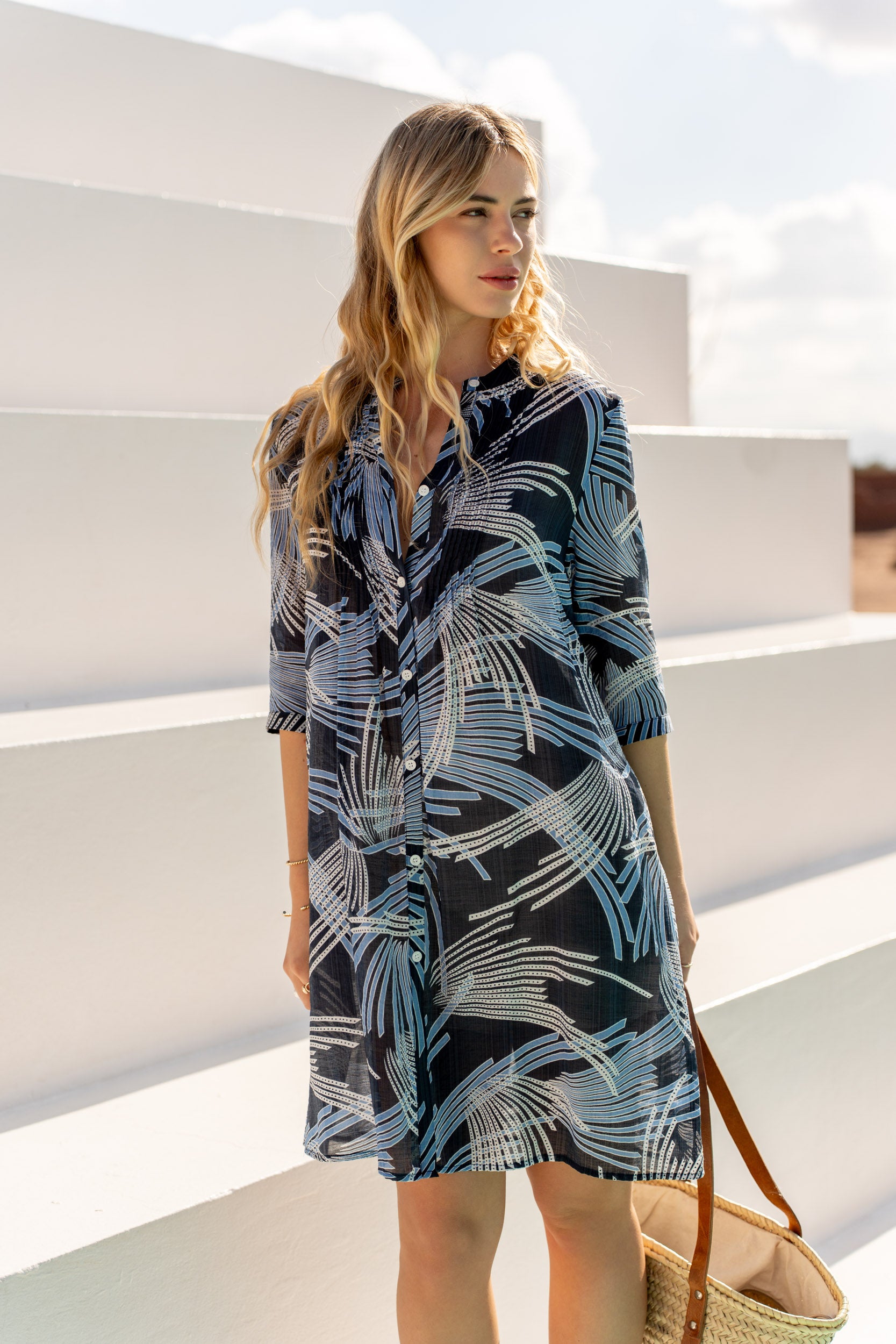 Robe chemisier Palma viscose soie
