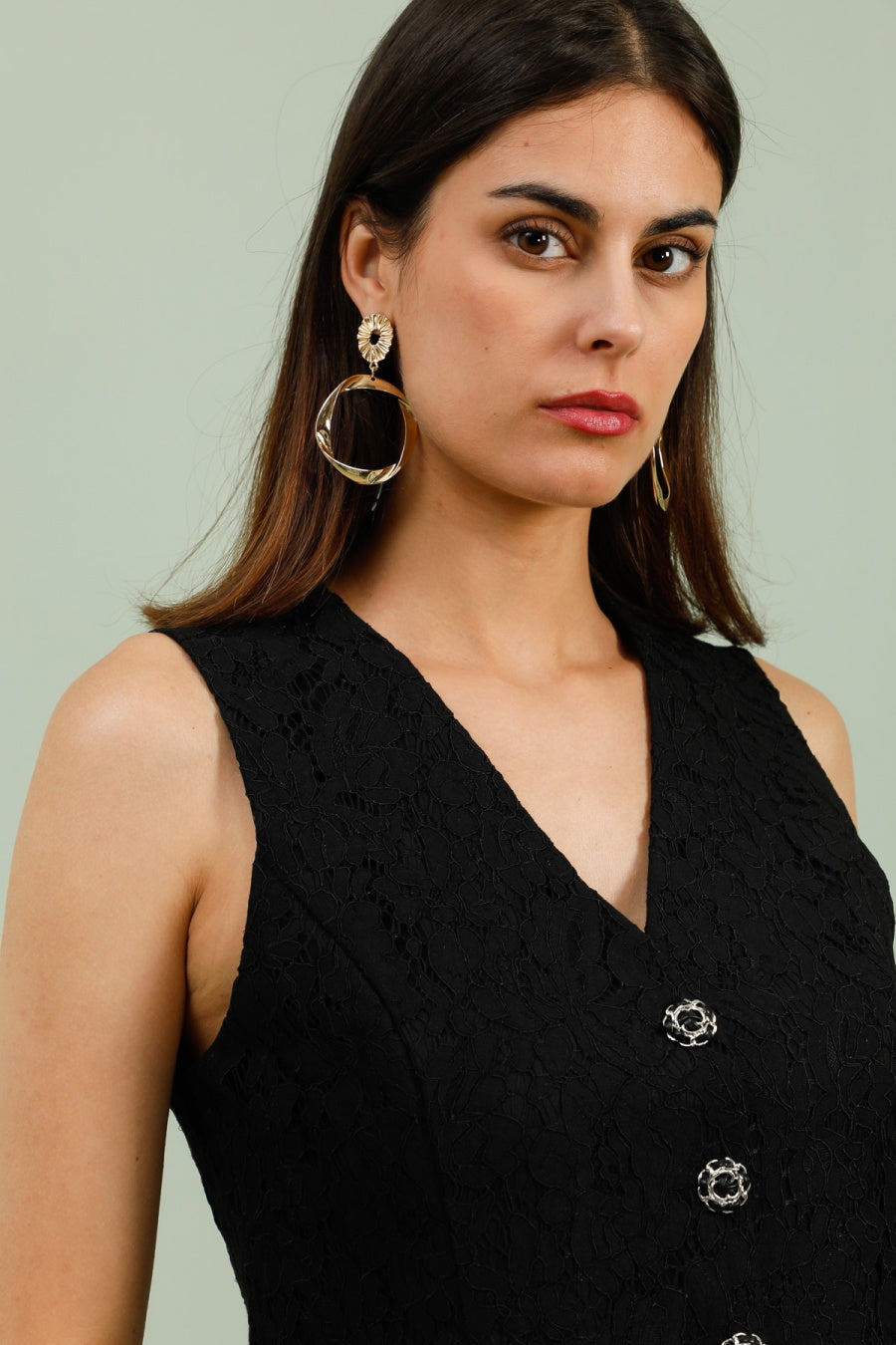 Shiny lurex tank top