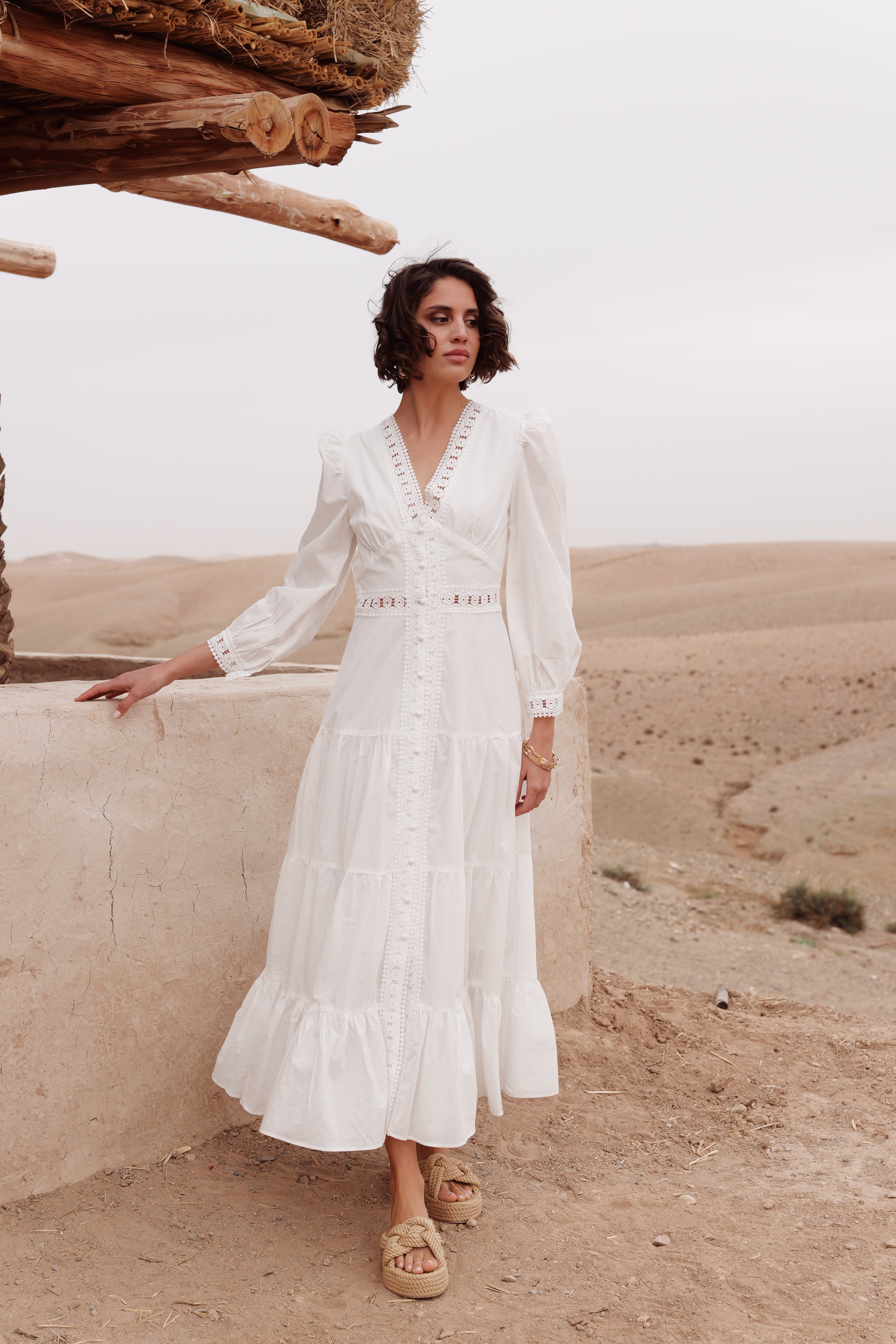 Robe longue Avril en coton