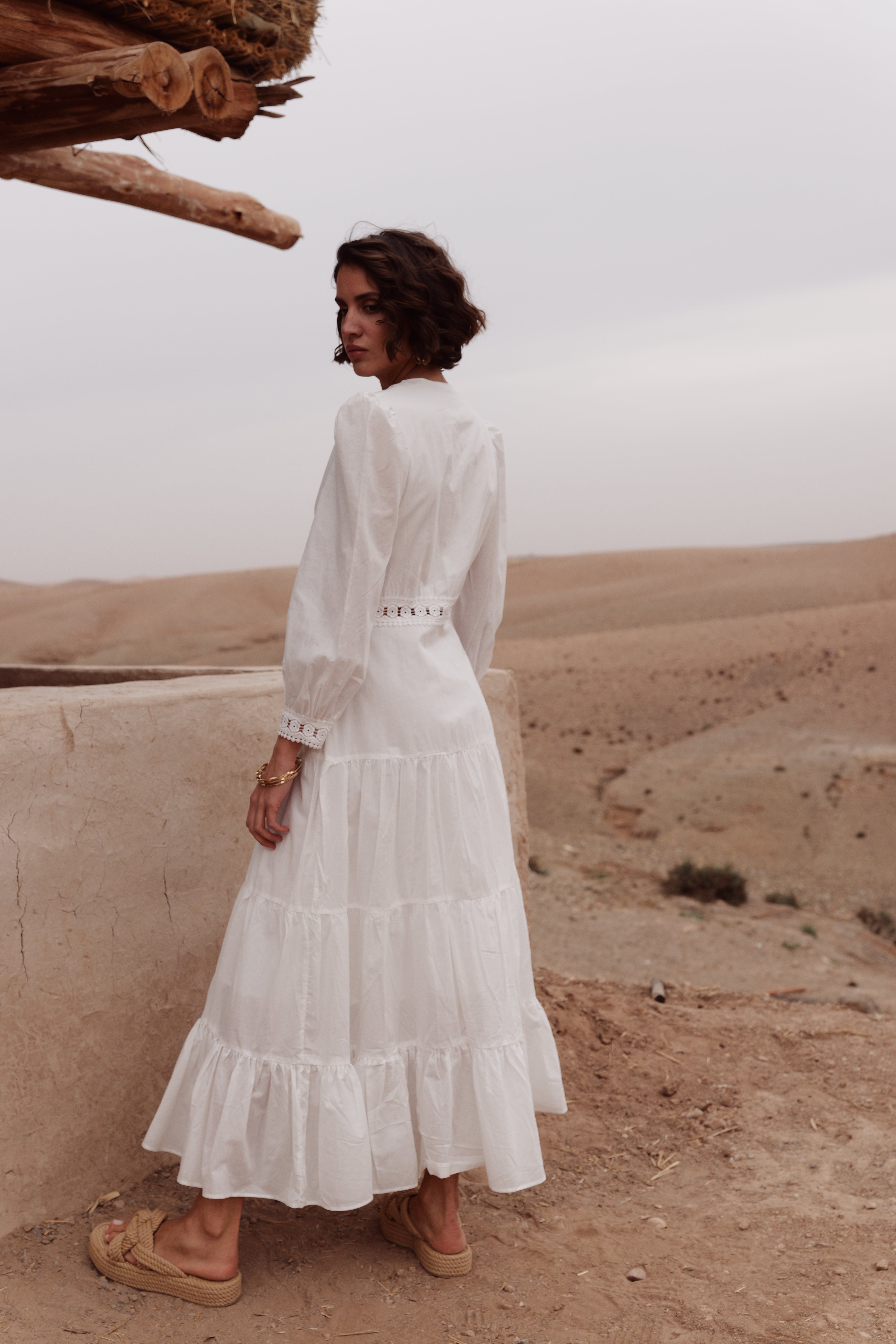 Robe longue Avril en coton