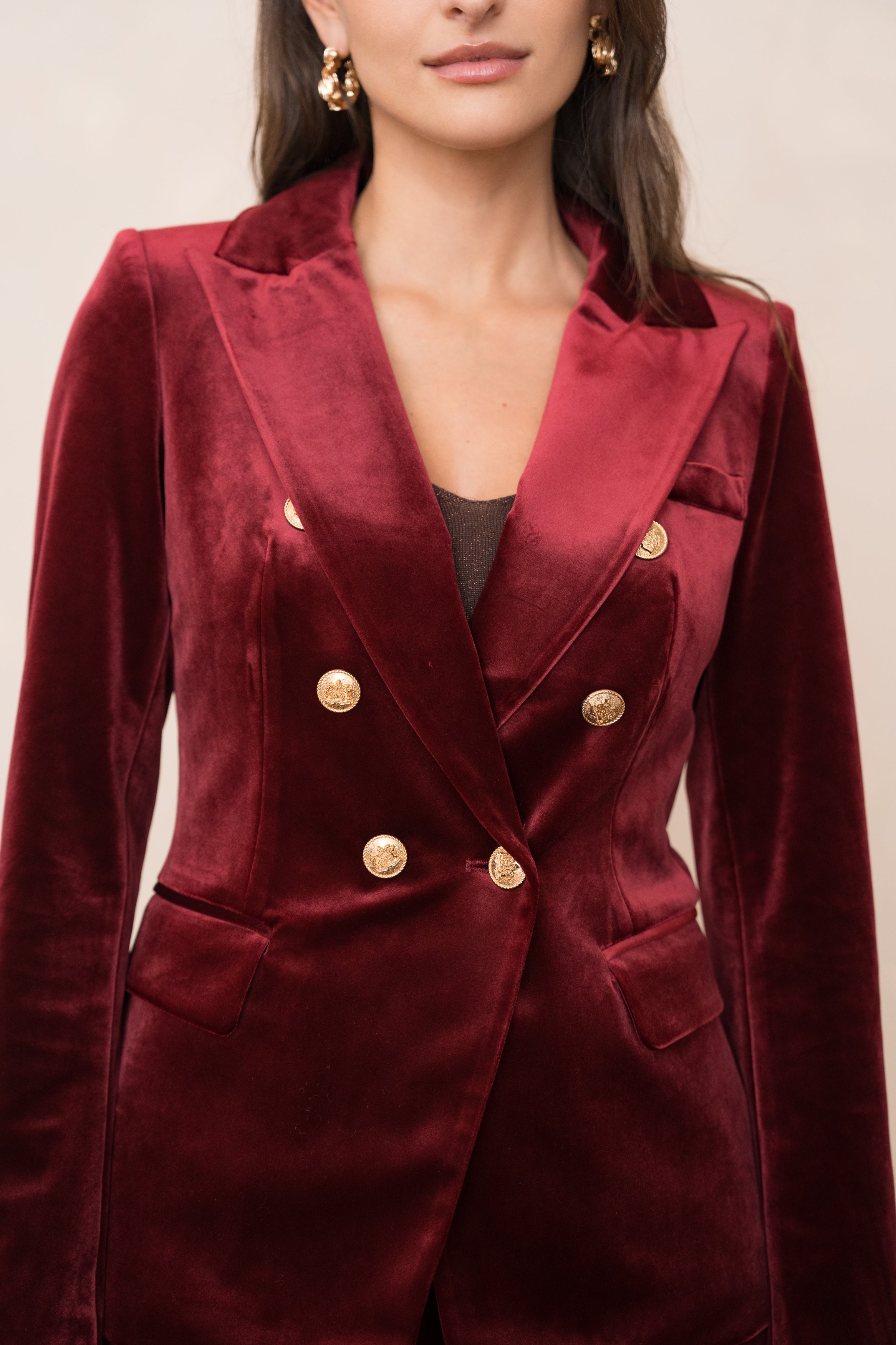 Veste Blazer Gabrielle en velours