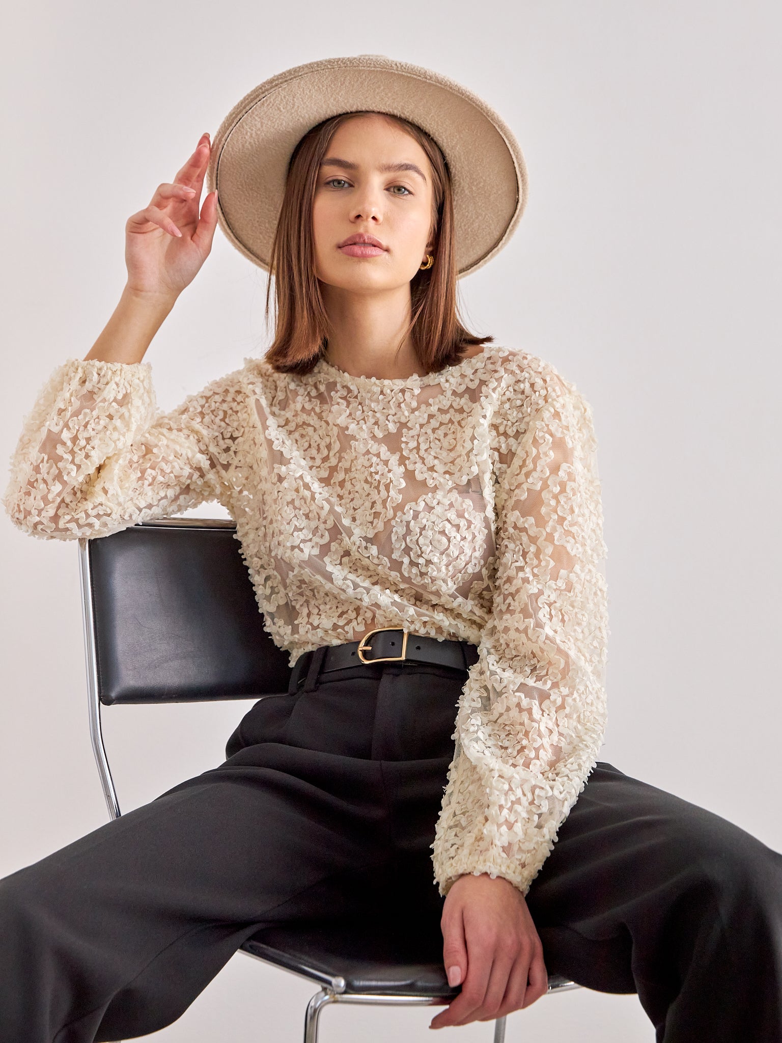 Rosette blouse