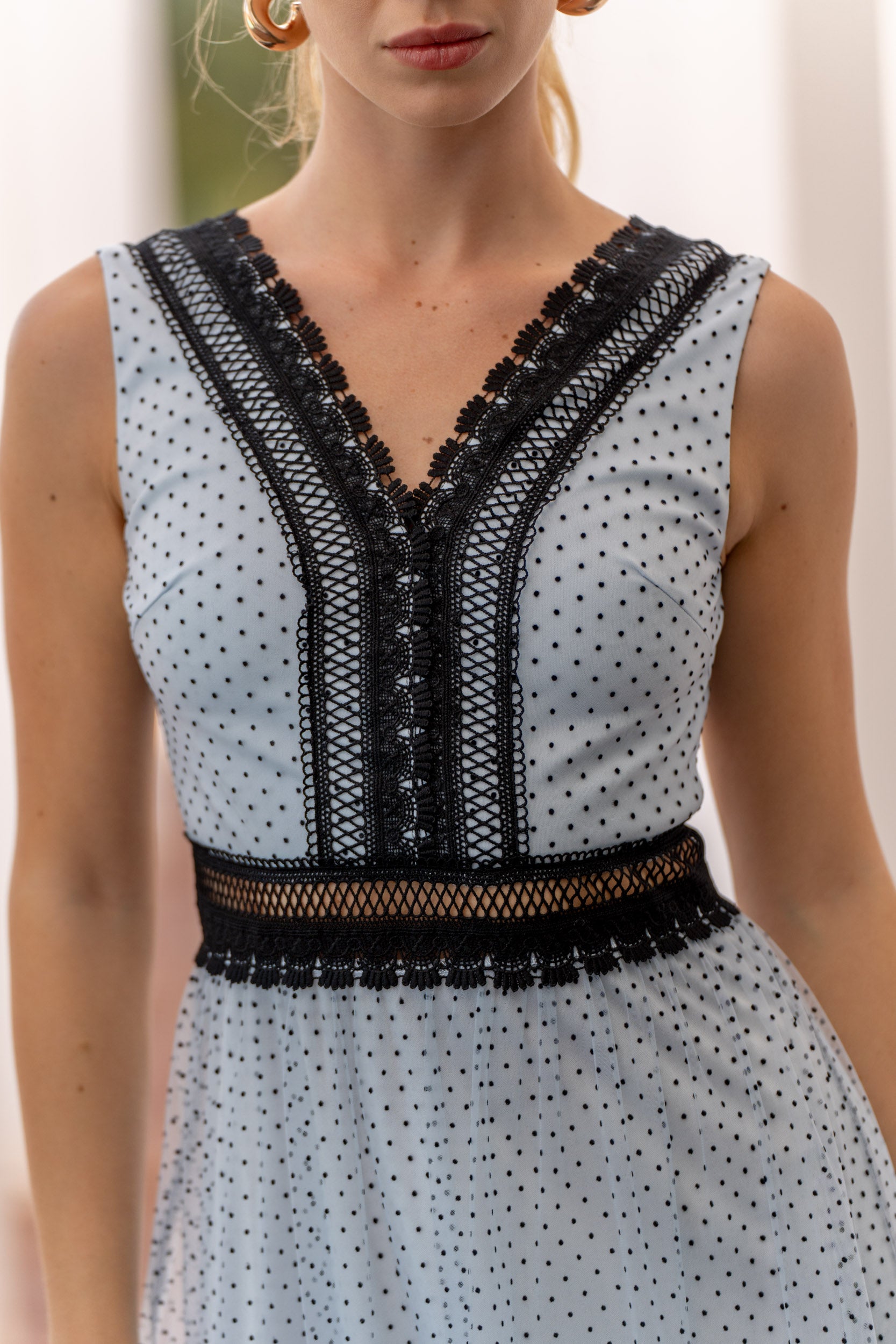 Robe longue Nikky tulle plumetis