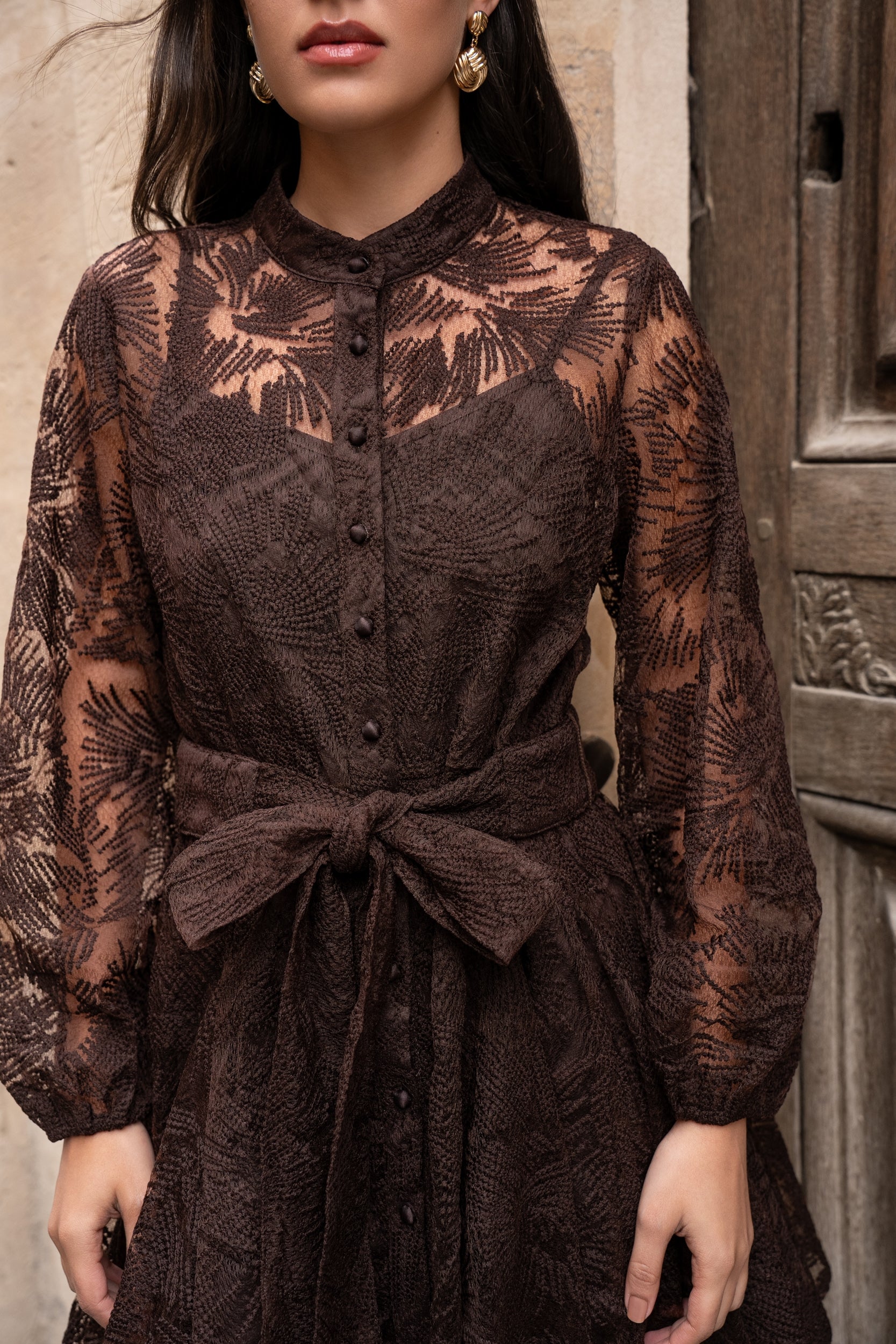Sonia lace skater dress