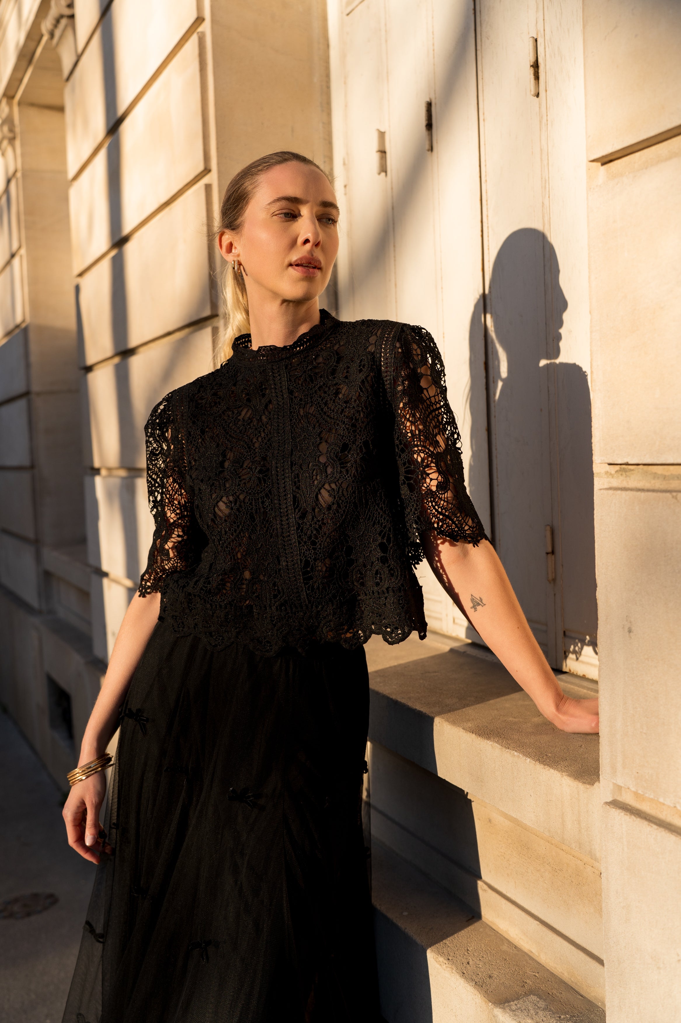 Blouse Eléanore en dentelle