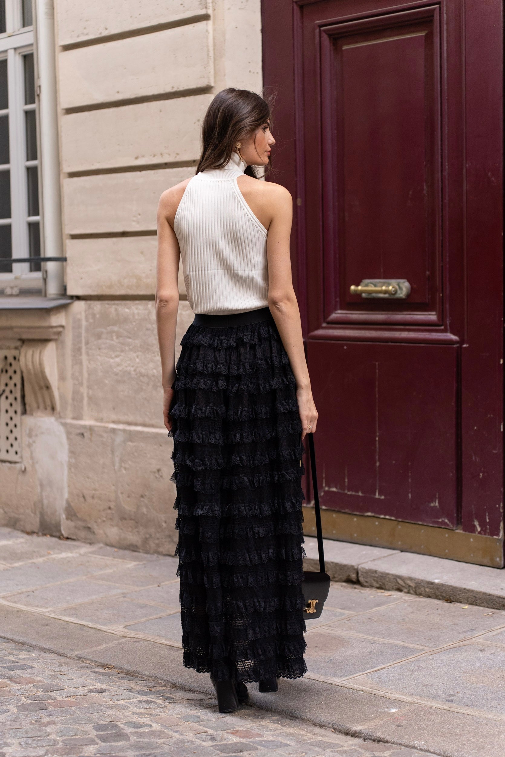 Jupe maxi Mira en dentelle