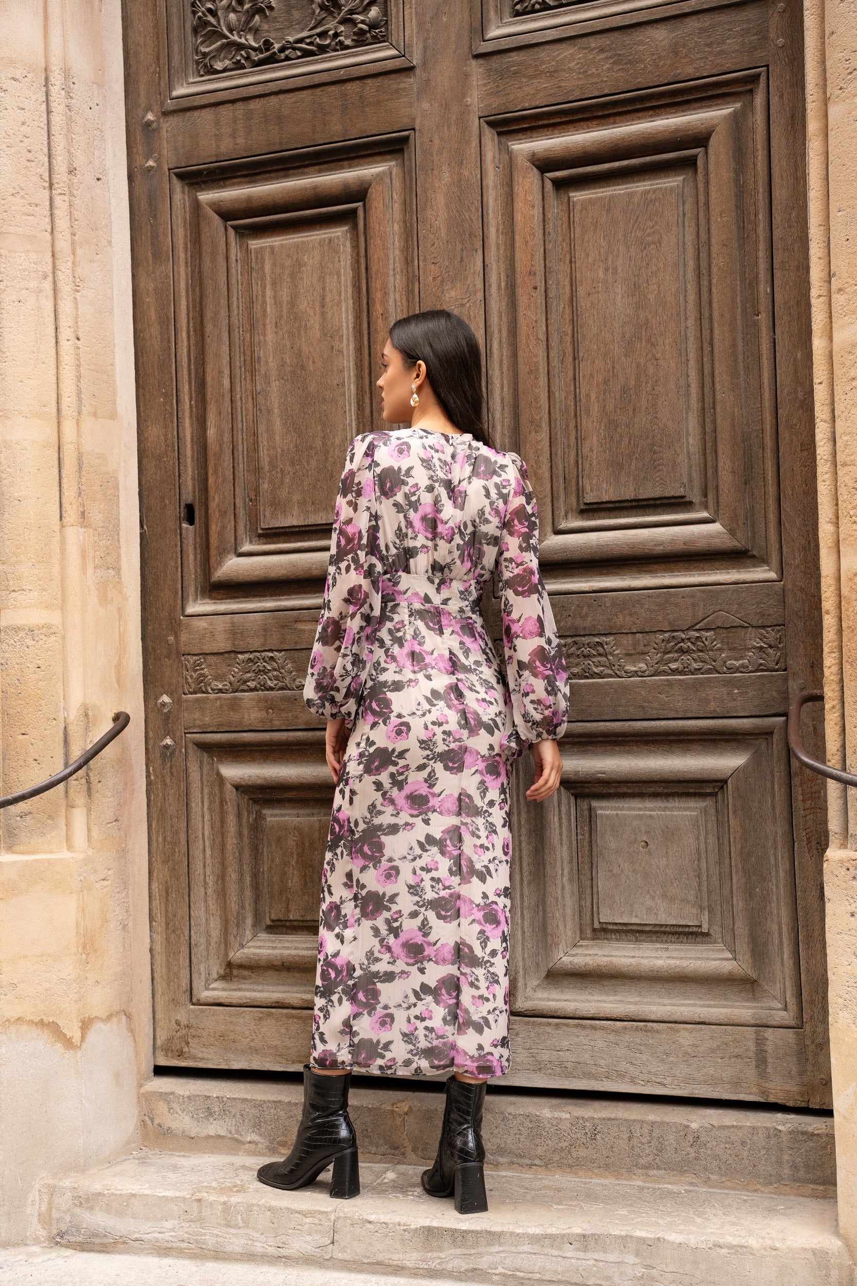 Robe longue imprimé floral