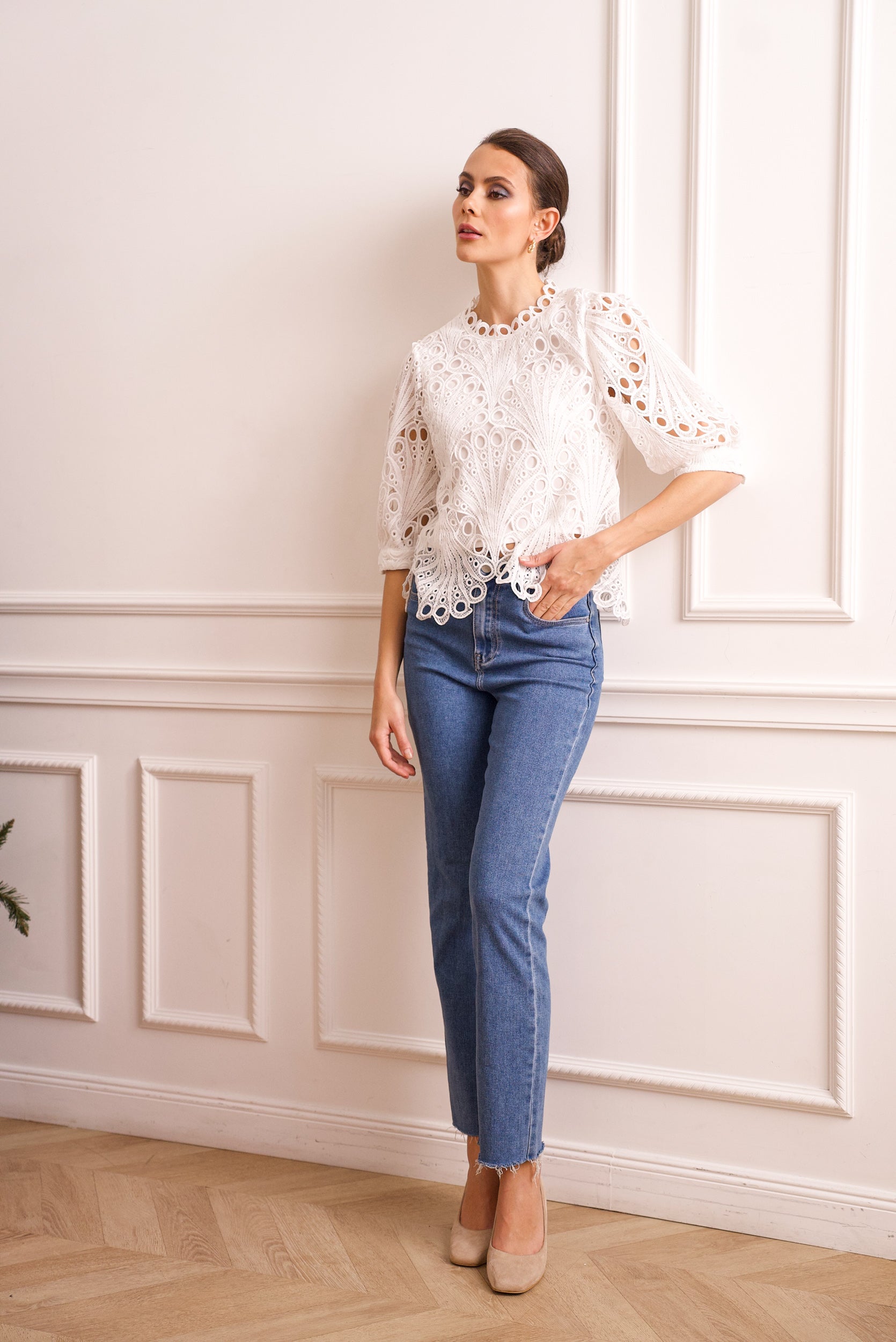 Blouse Mia en dentelle