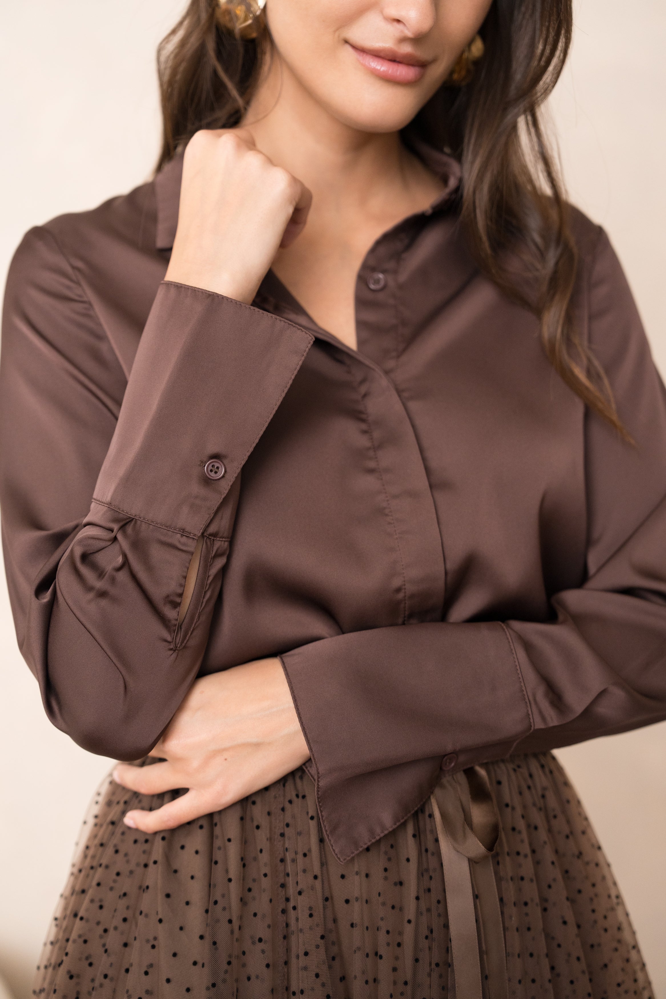 Chemise Léa en satin