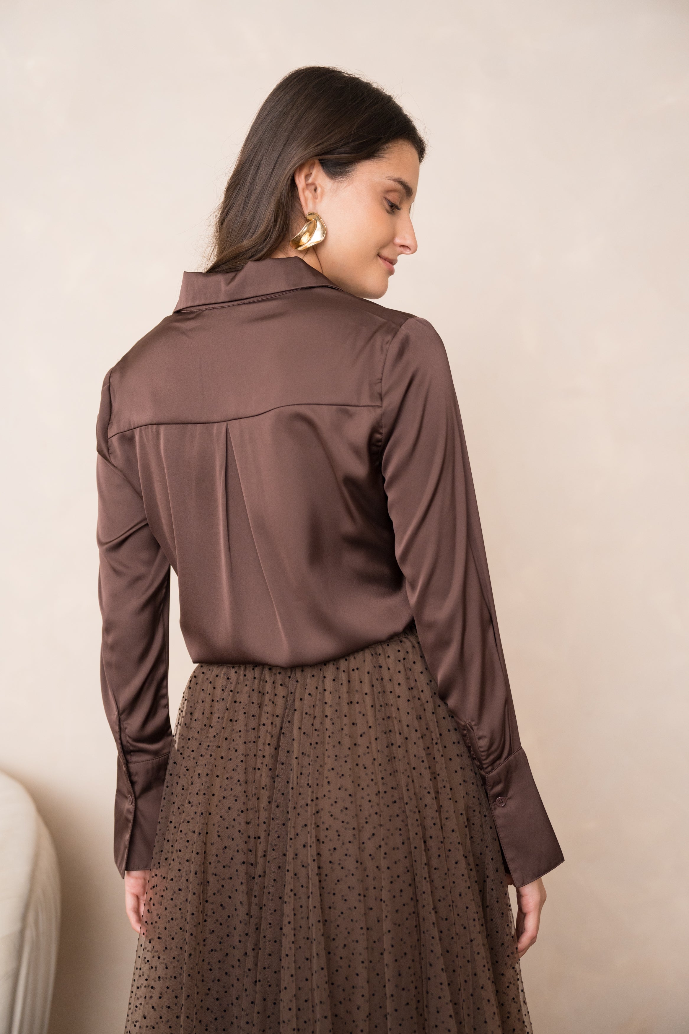 Chemise Léa en satin