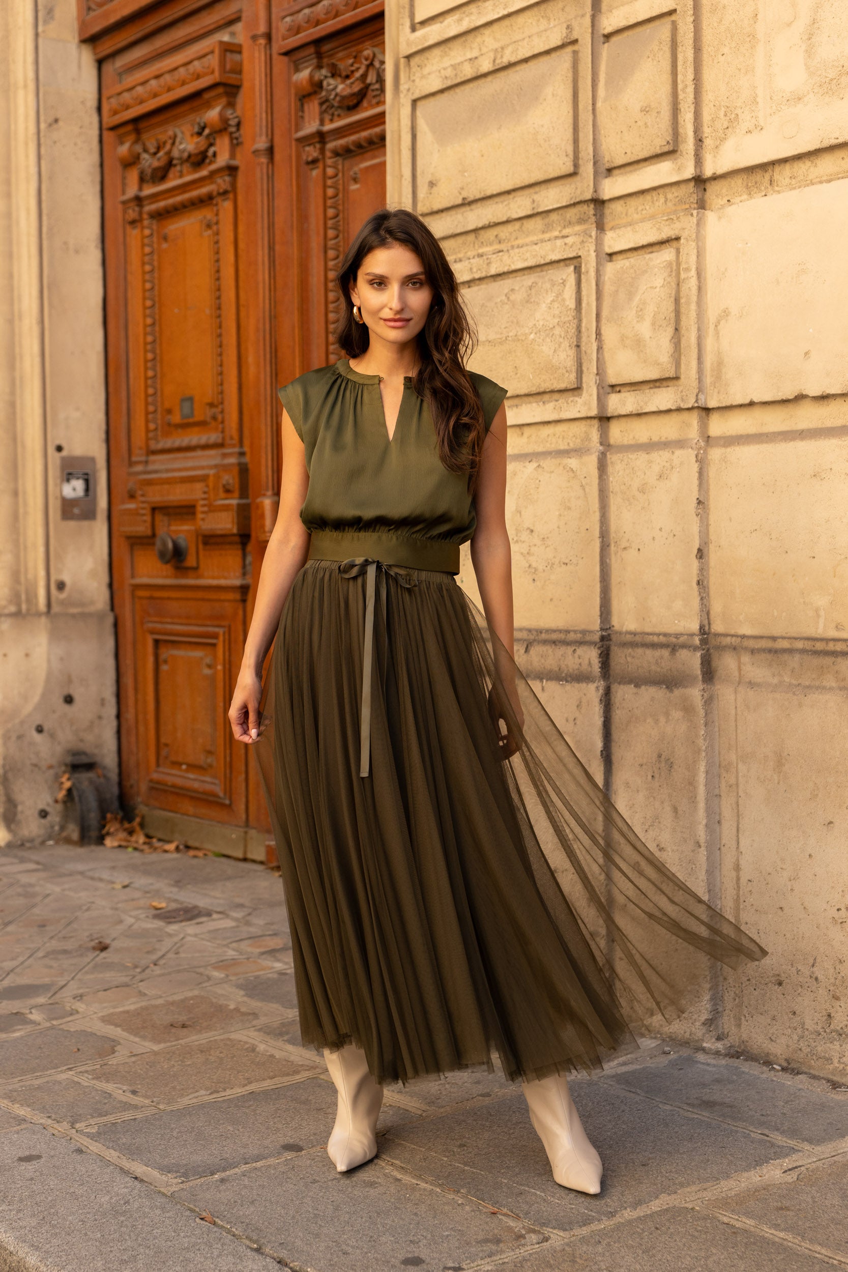 Maguie Silky Crop Top
