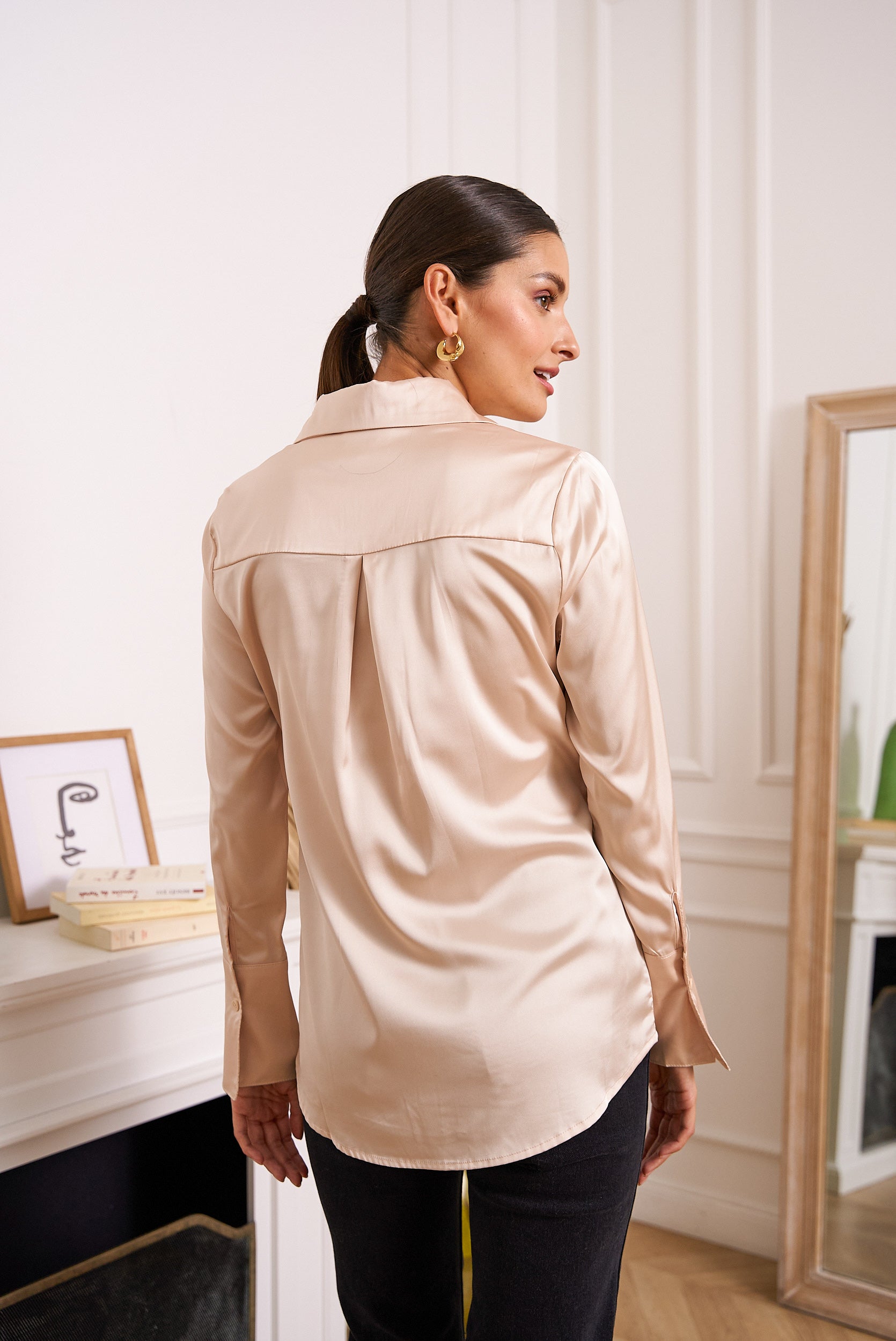 Chemise Léa en satin