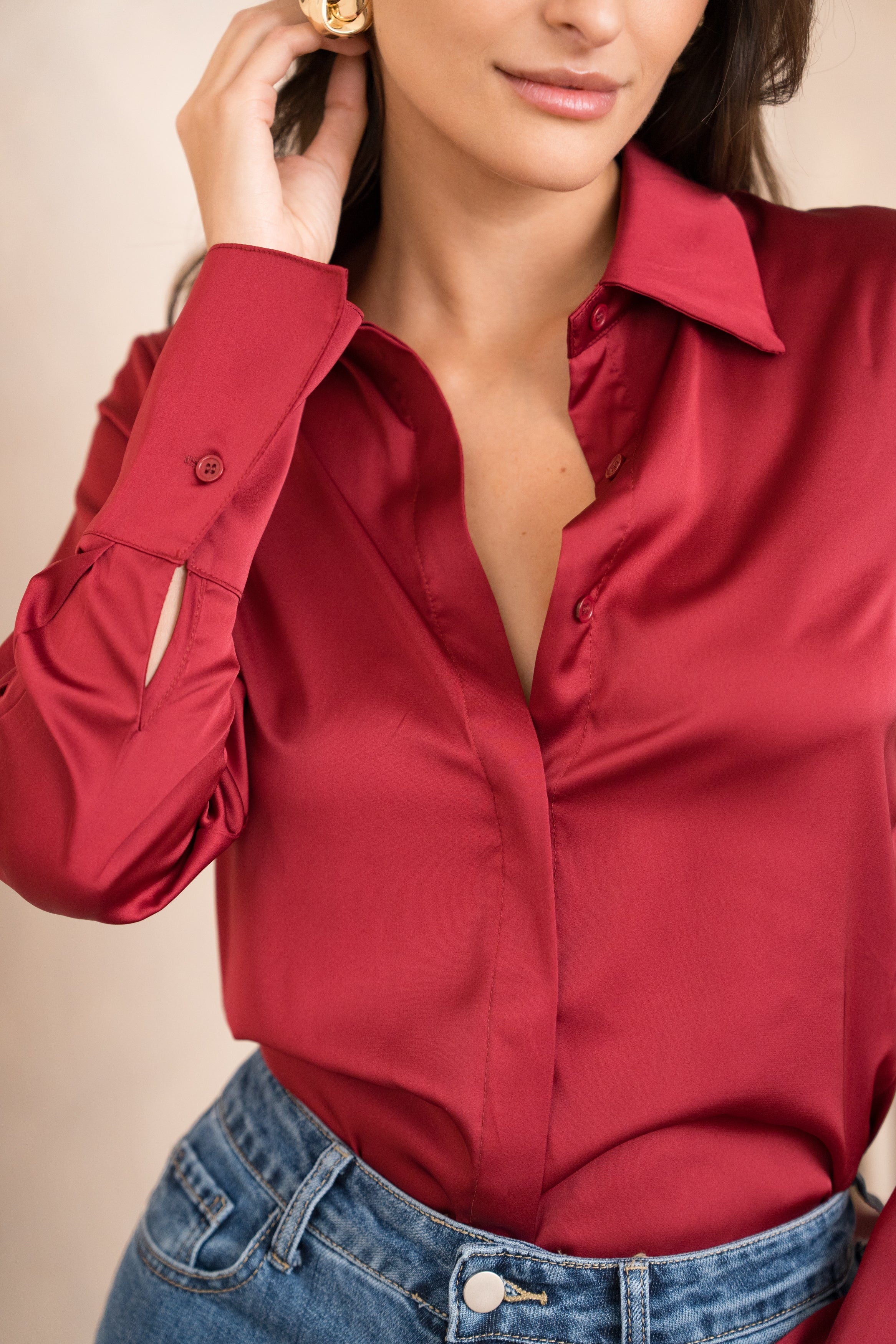 Chemise Léa en satin