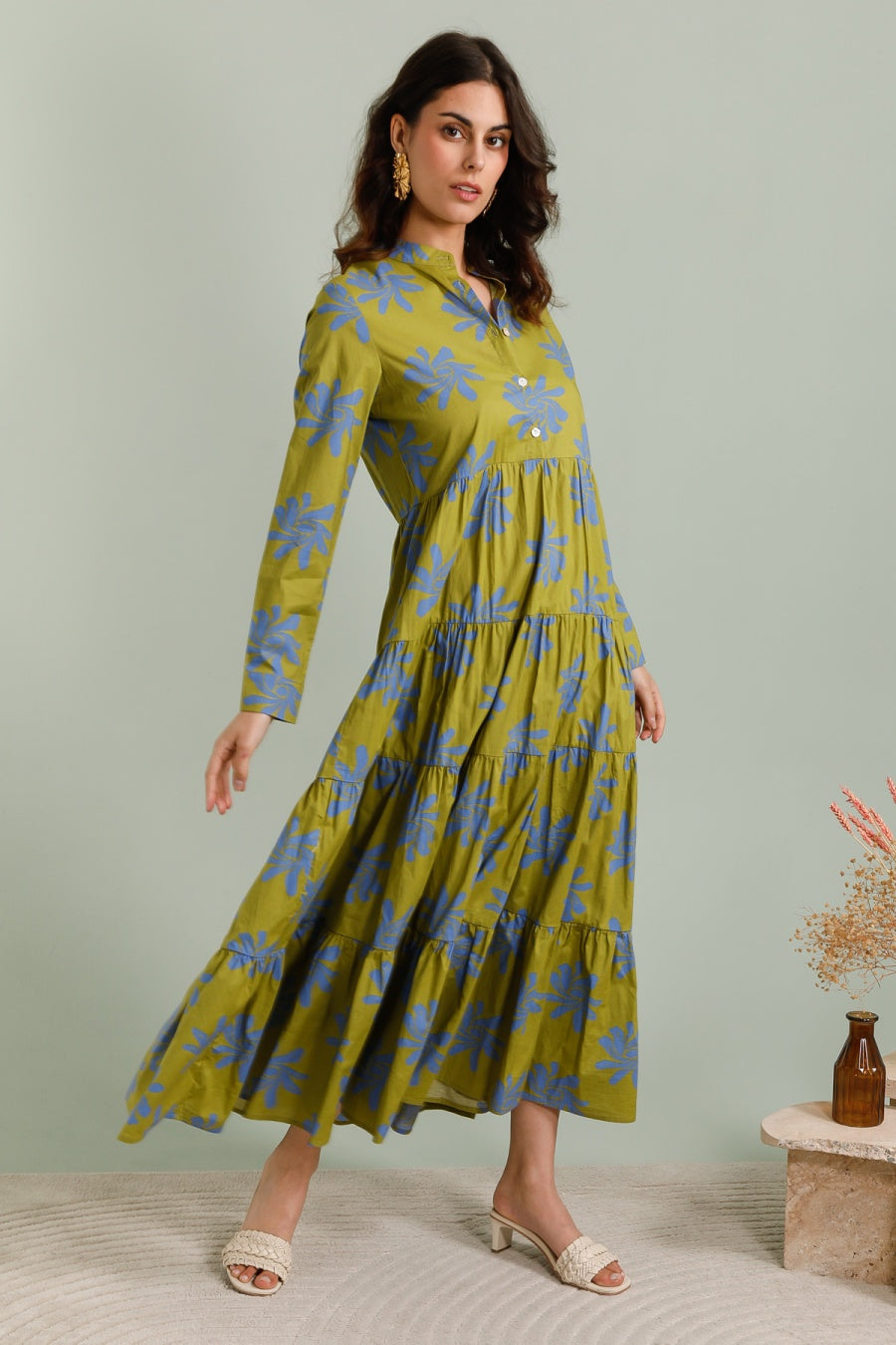Robe longue Marbella en coton