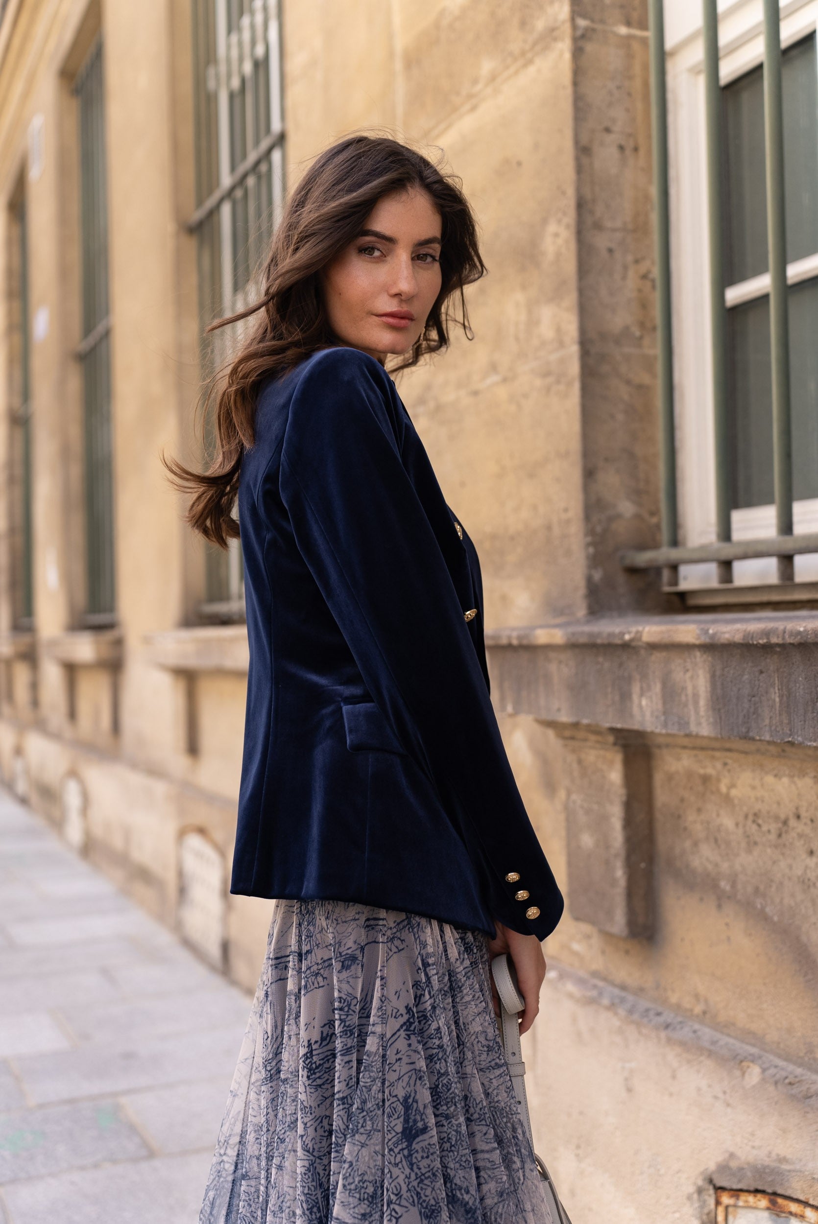 Veste Blazer Gabrielle en velours