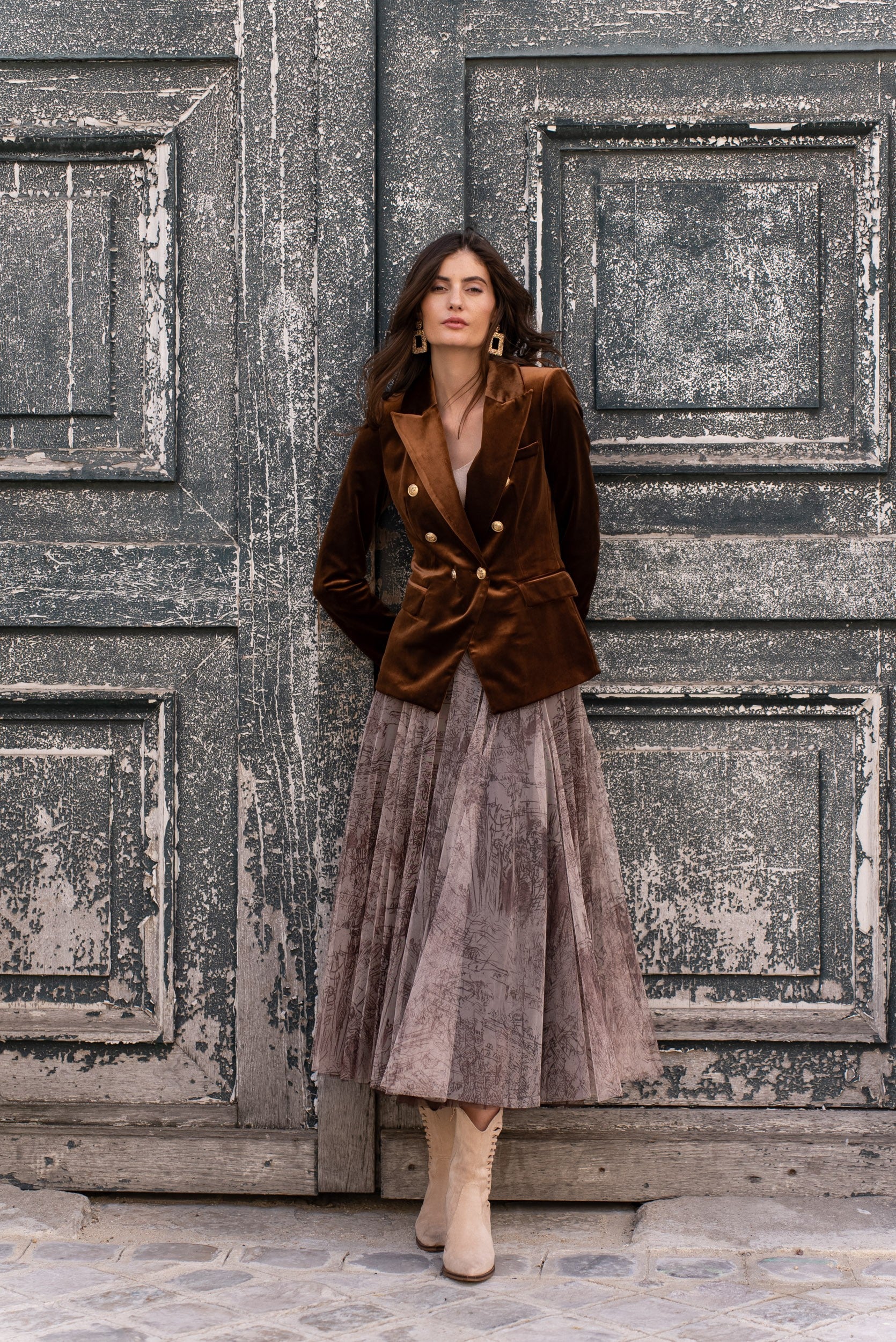 Veste Blazer Gabrielle en velours