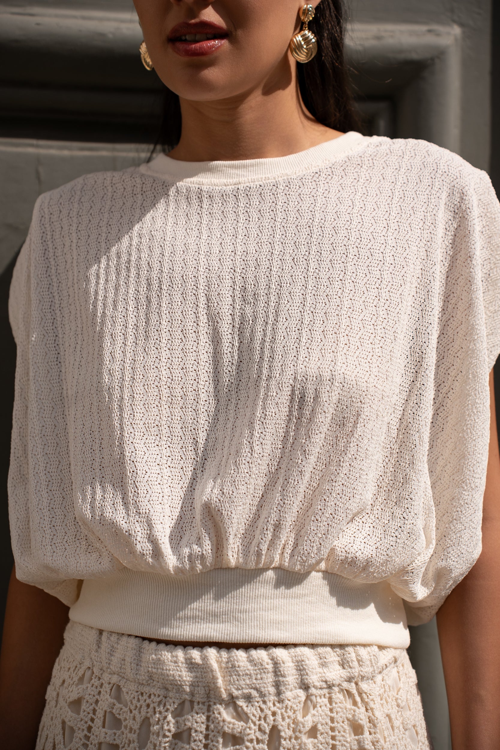 T-shirt décontracté en maille