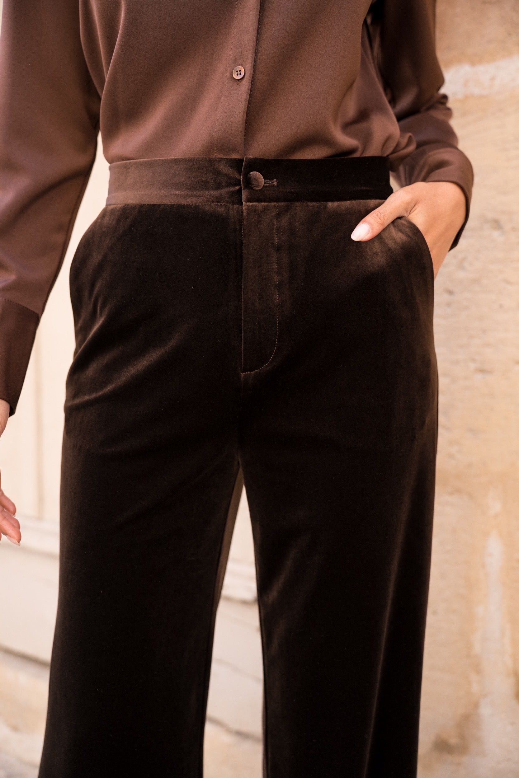 Pantalon Gabrielle en velours