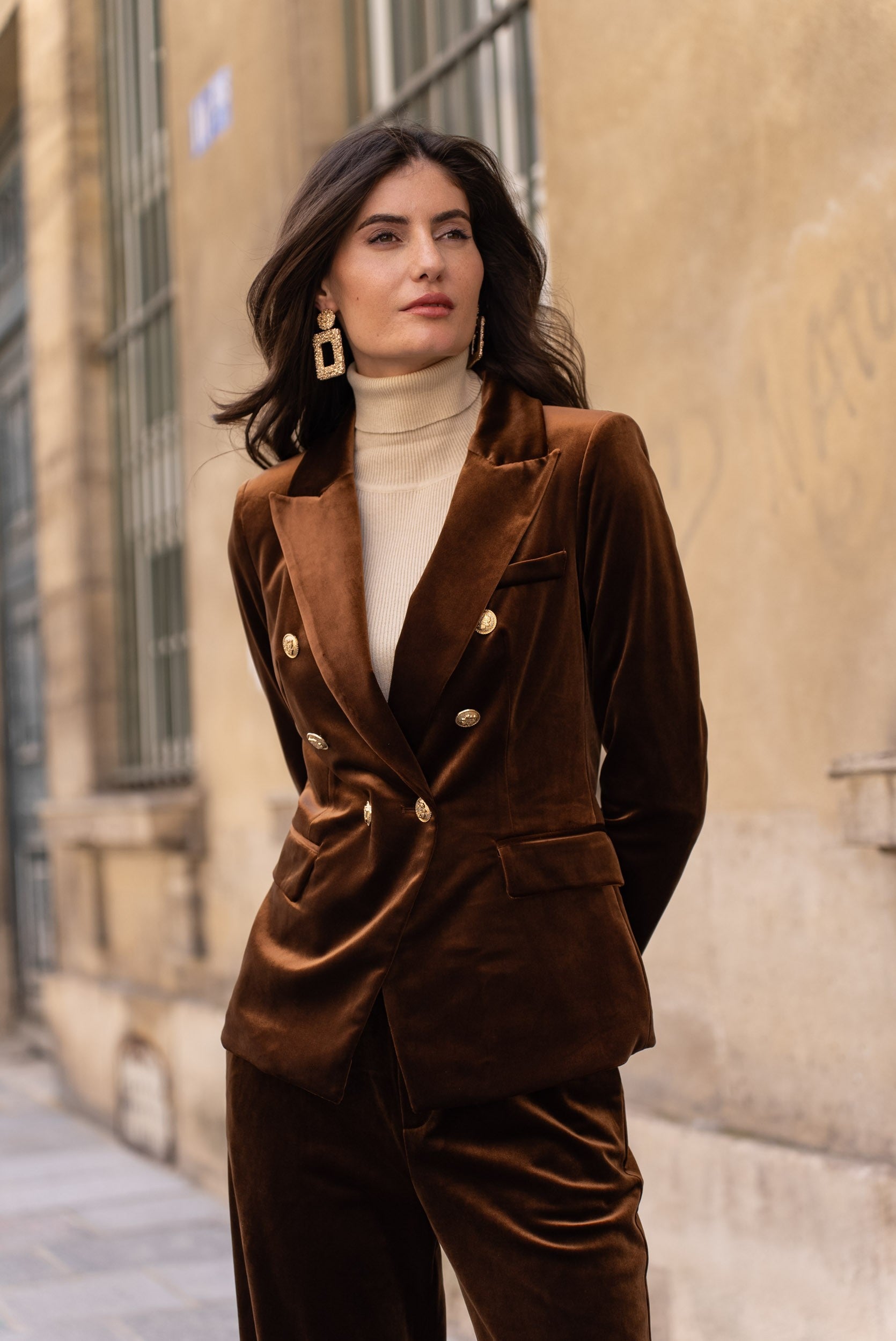 Veste Blazer Gabrielle en velours