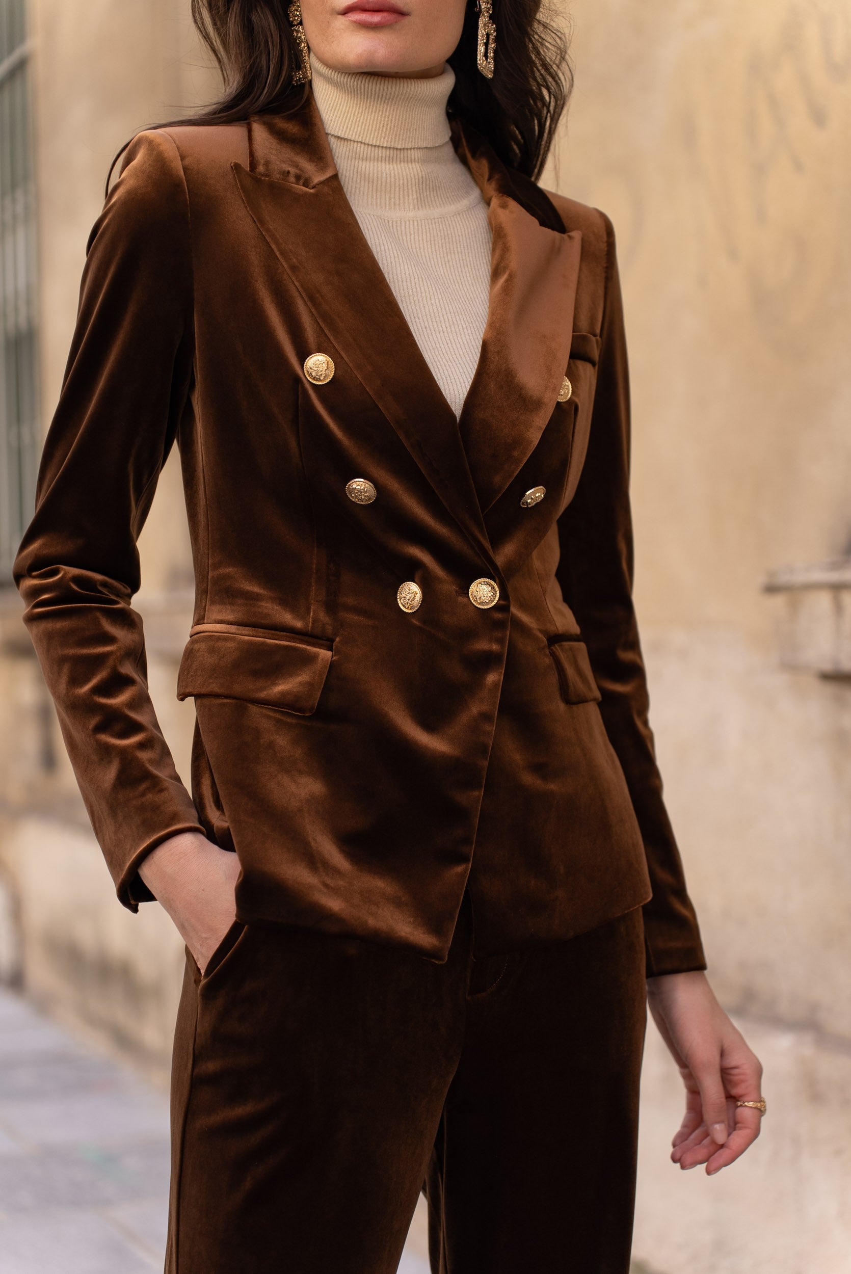 Veste Blazer Gabrielle en velours