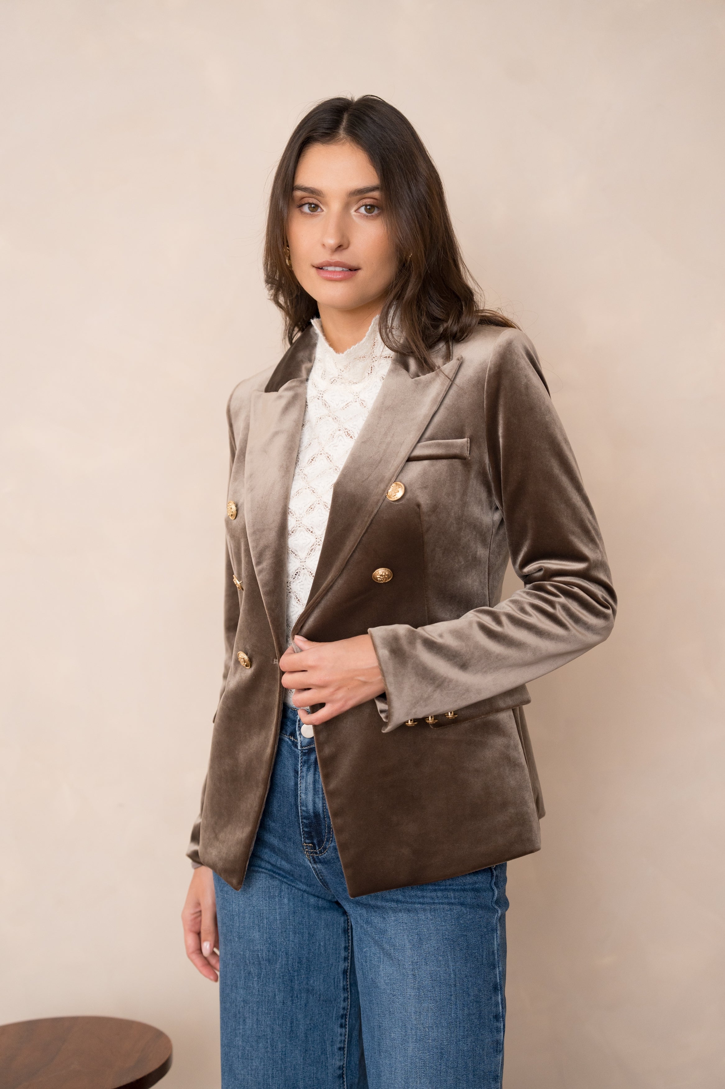 Veste Blazer Gabrielle en velours