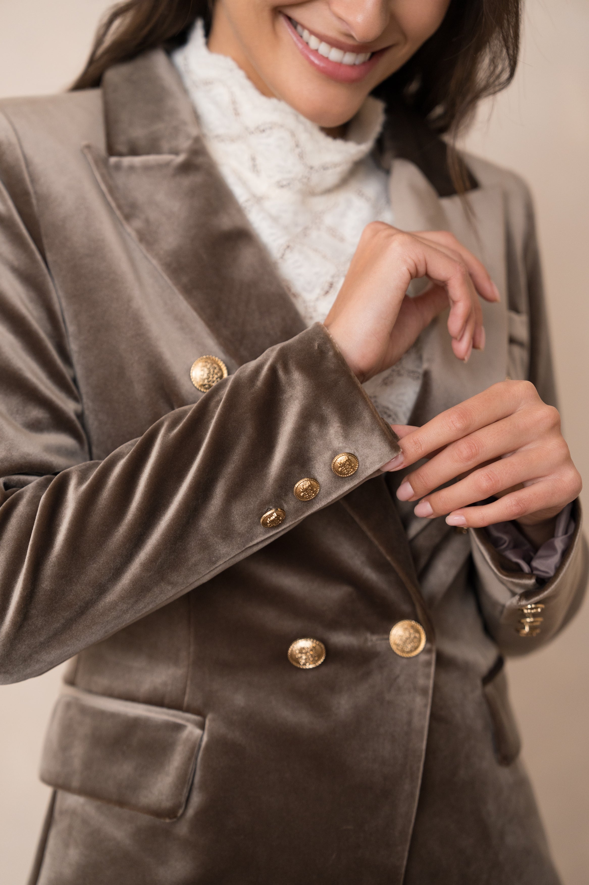 Veste Blazer Gabrielle en velours