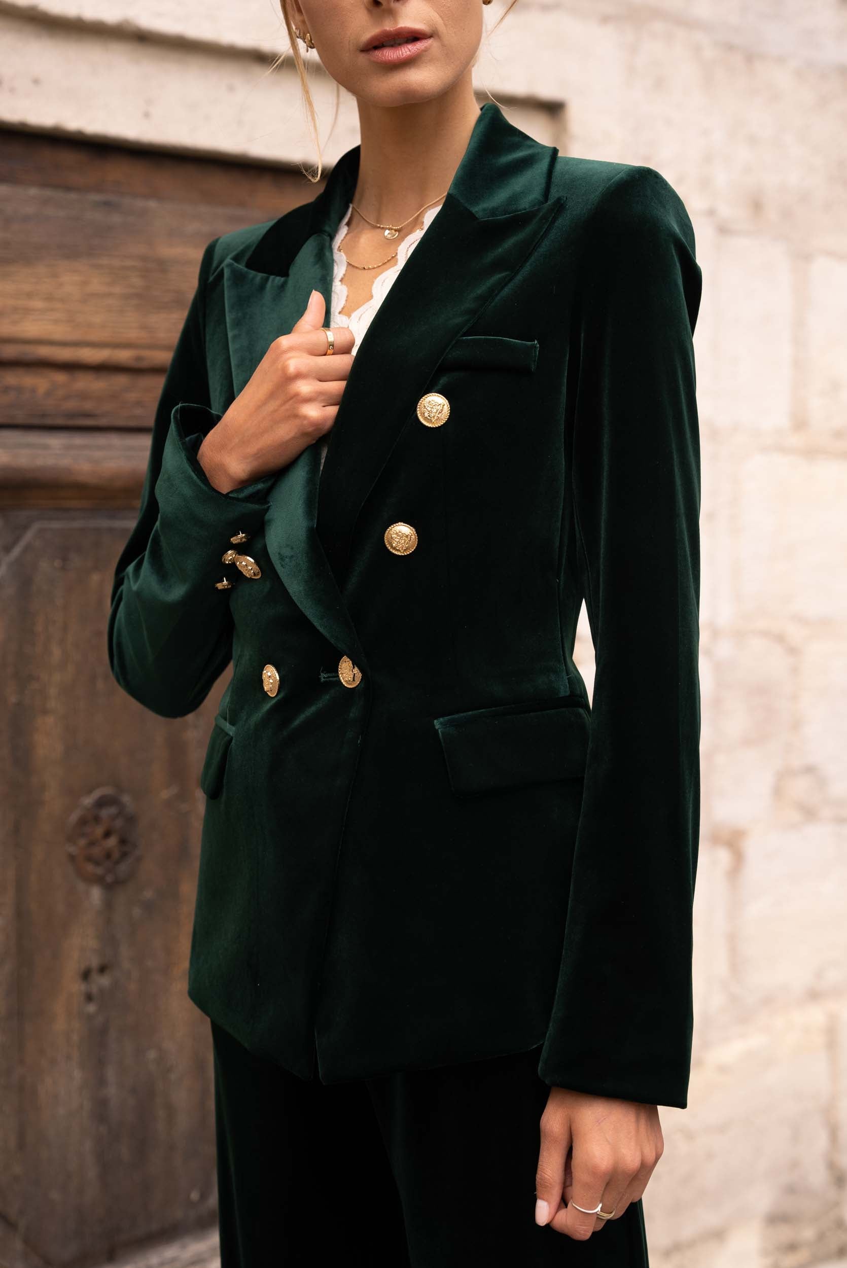 Veste Blazer Gabrielle en velours