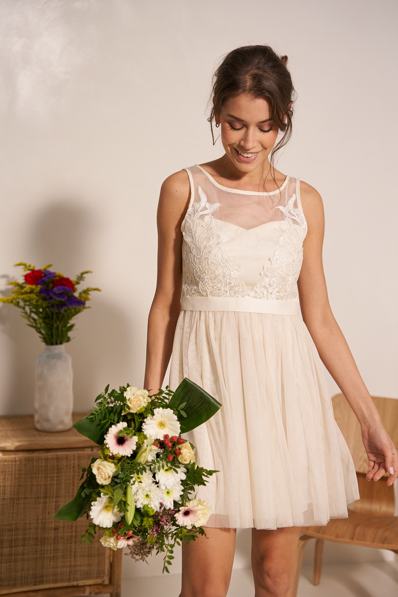 Robe demoiselle d'honneur Maëlis en tulle
