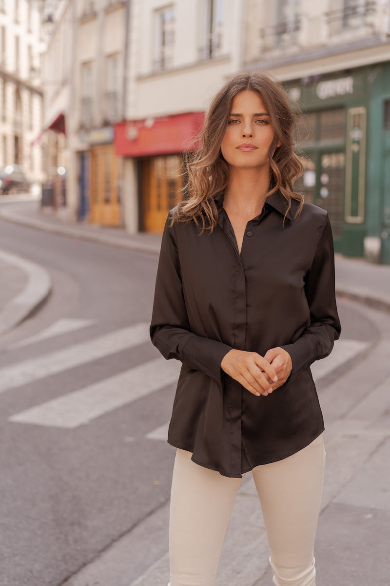 Chemise Léa en satin
