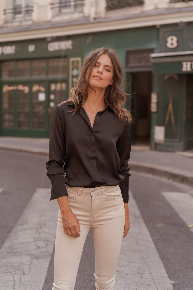 Chemise Léa en satin