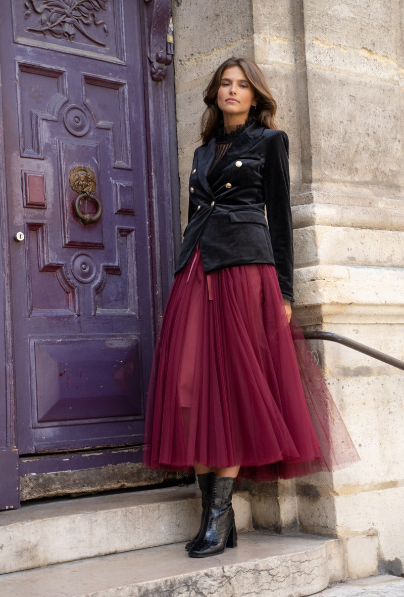 Veste Blazer Gabrielle en velours