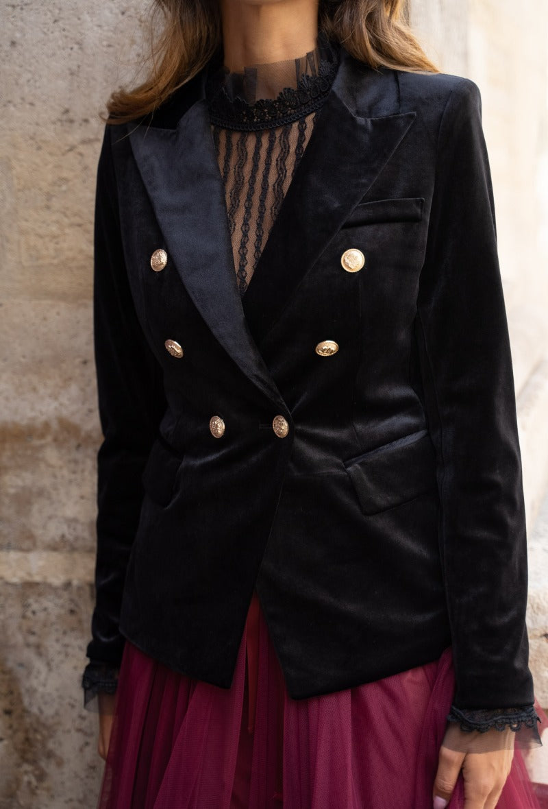 Veste Blazer Gabrielle en velours